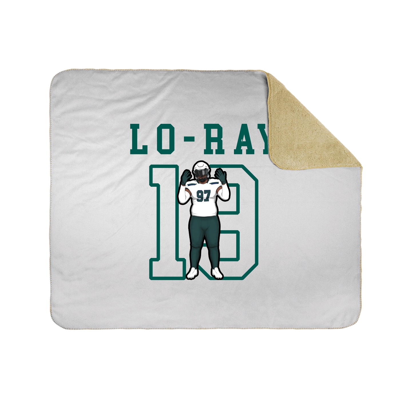 Throw Blanket — Shirsey in White