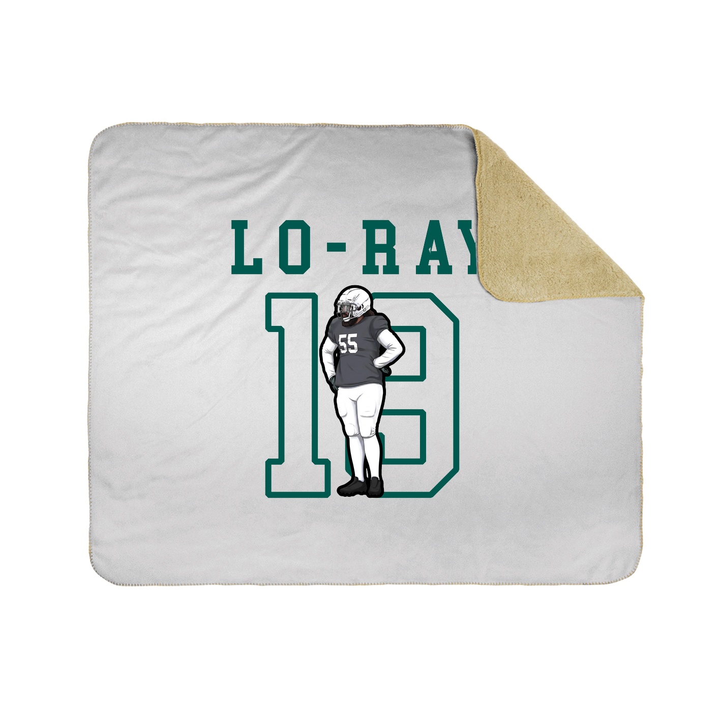 Throw Blanket — Shirsey in White