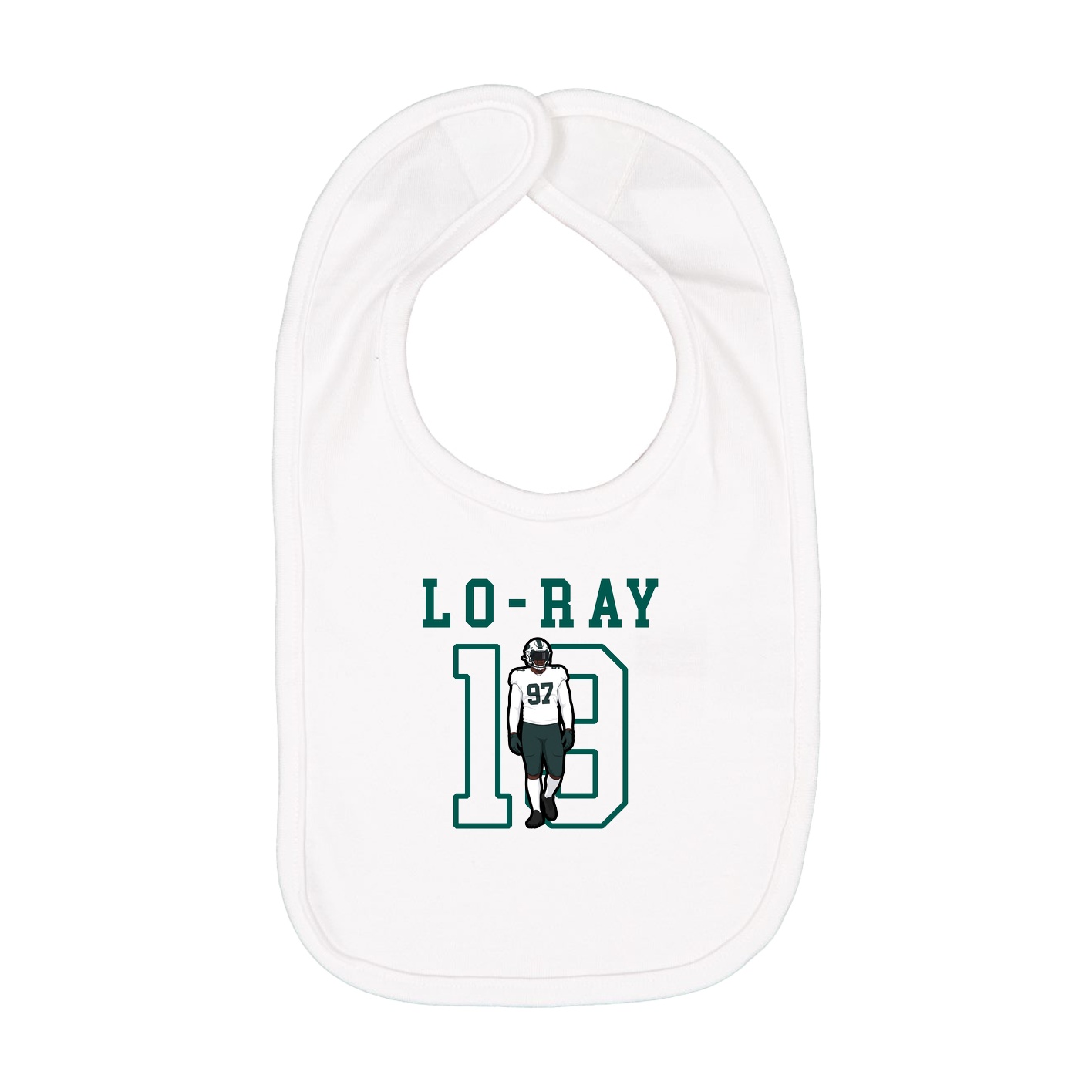 Infant Bib — Shirsey in White