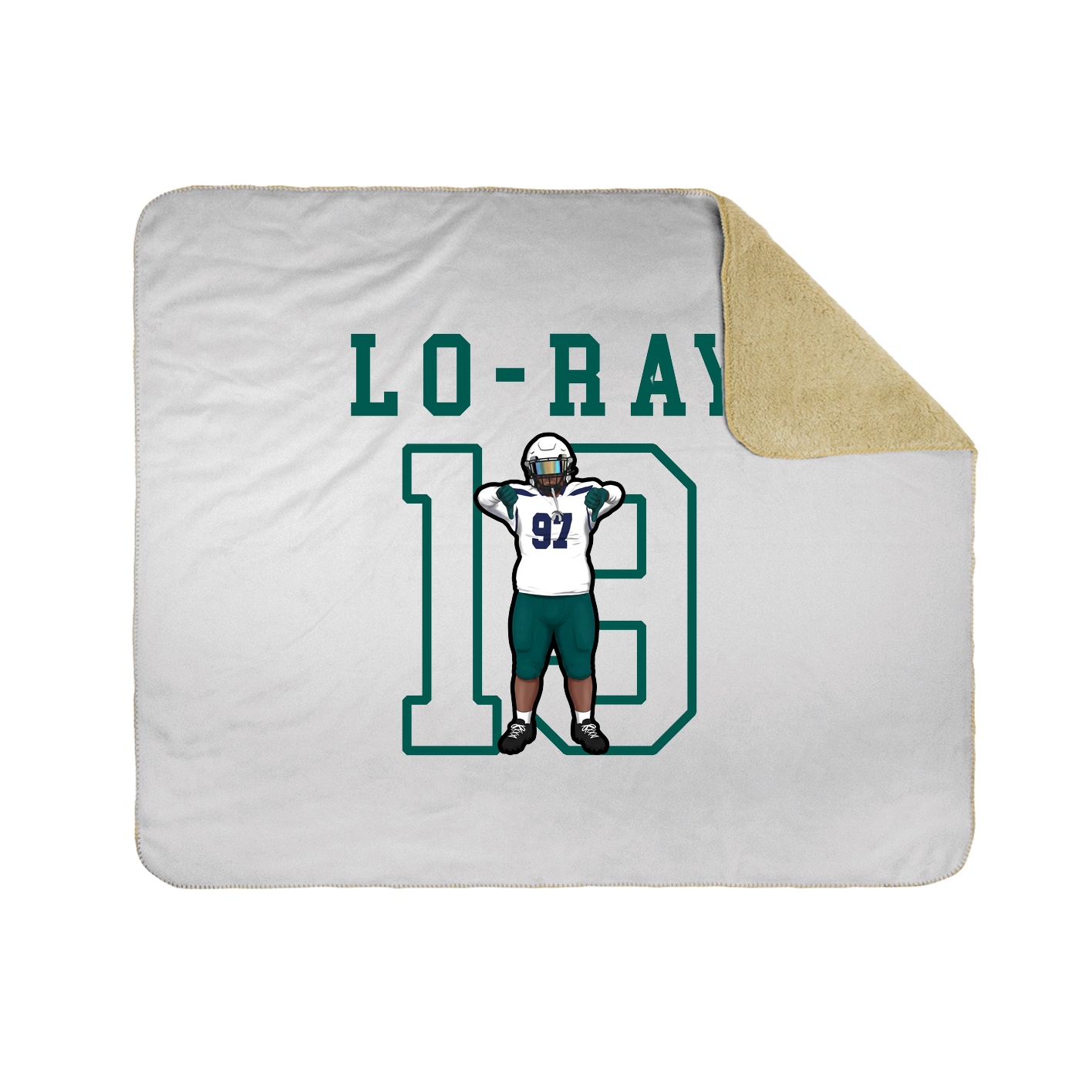 Throw Blanket — Shirsey in White