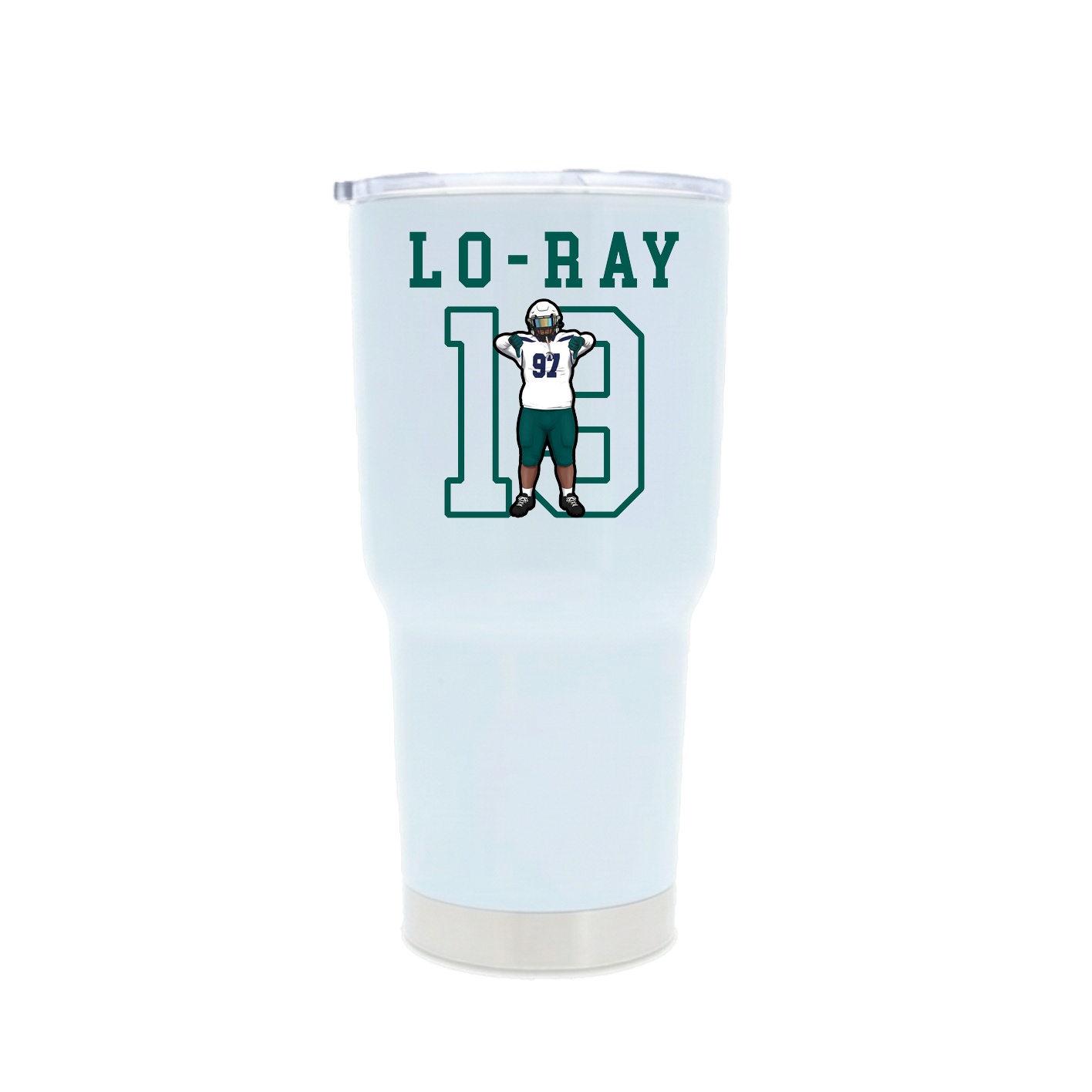 30oz Stainless Steel Tumbler — Shirsey in White