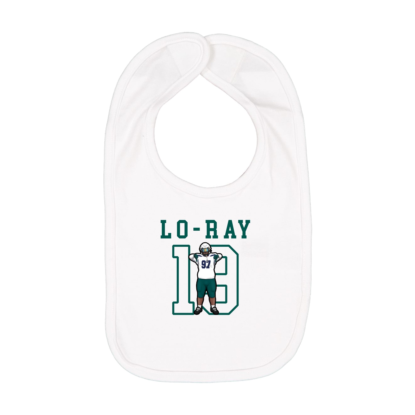 Infant Bib — Shirsey in White
