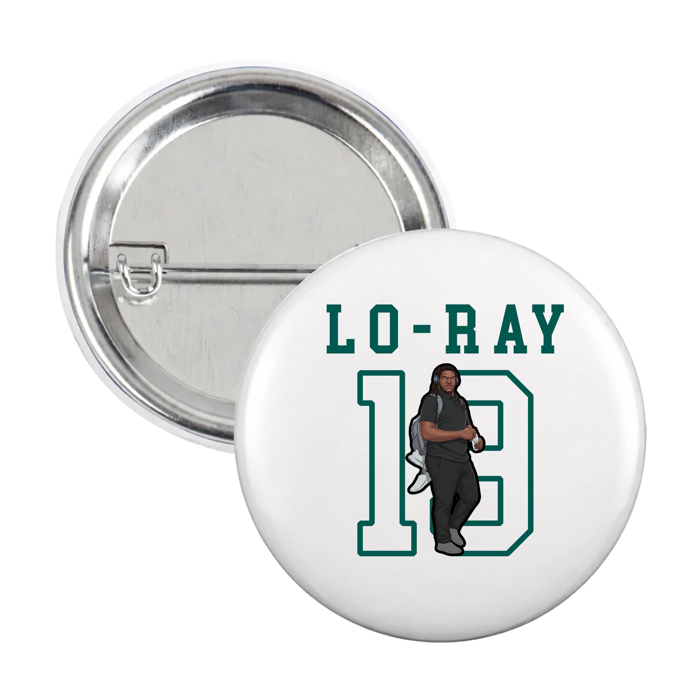 Game Day Button — Shirsey in White