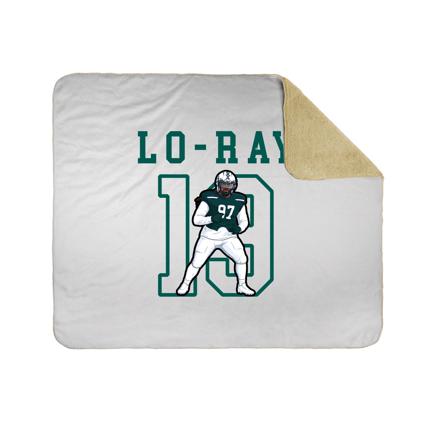 Throw Blanket — Shirsey in White