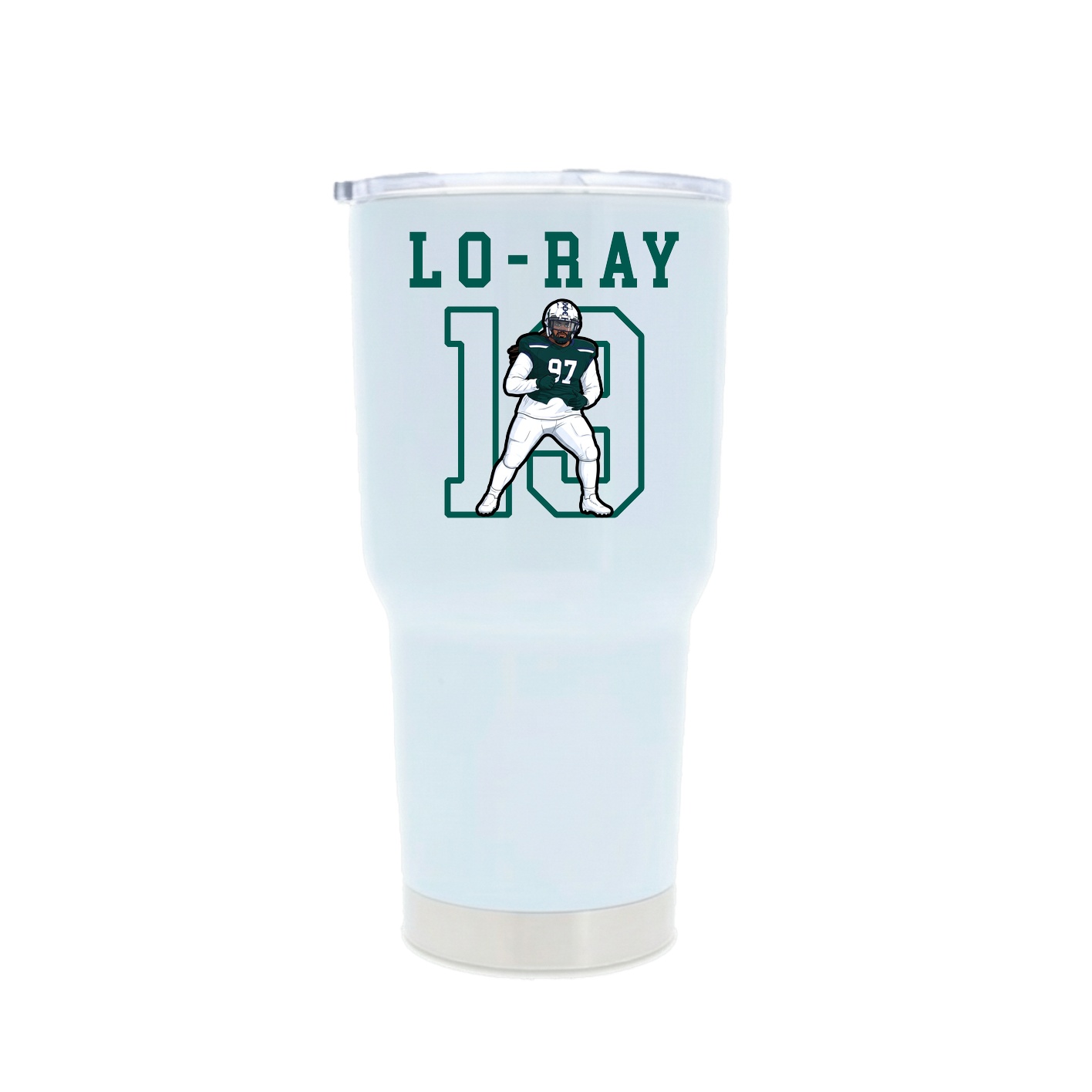 30oz Stainless Steel Tumbler — Shirsey in White
