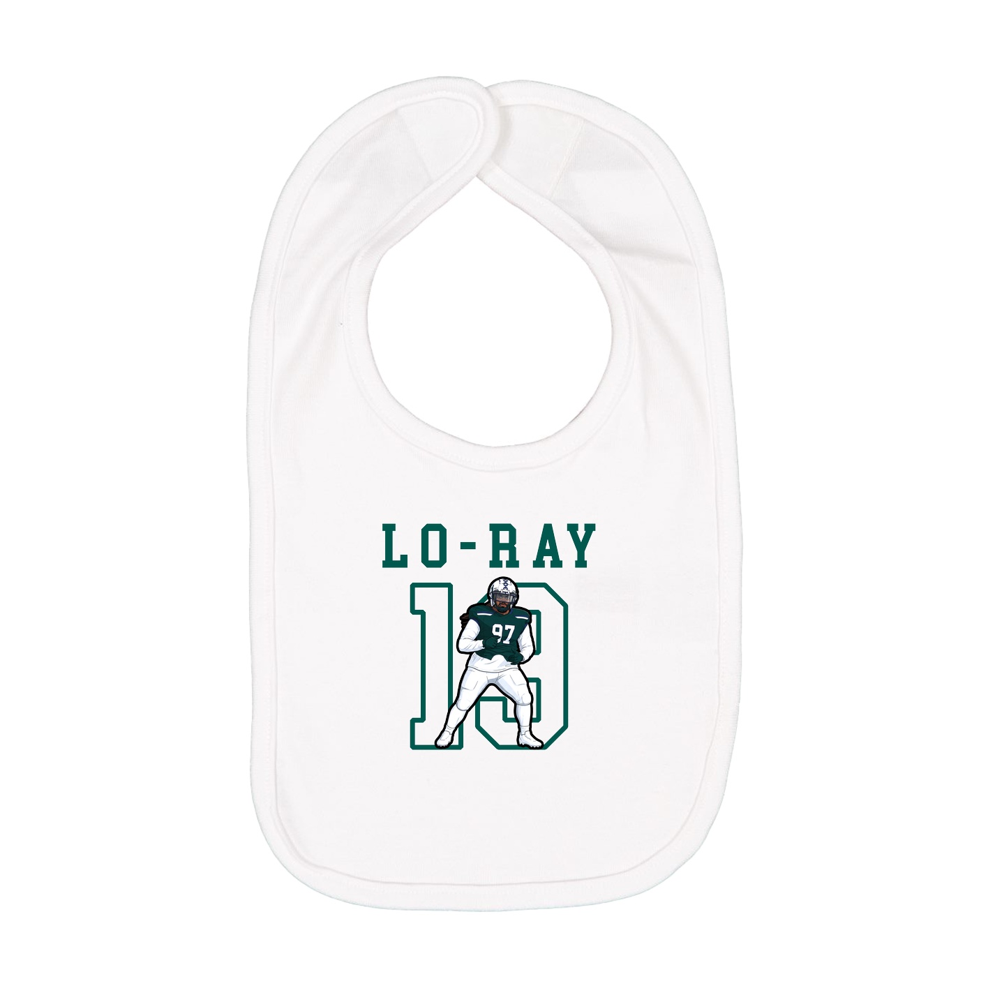 Infant Bib — Shirsey in White