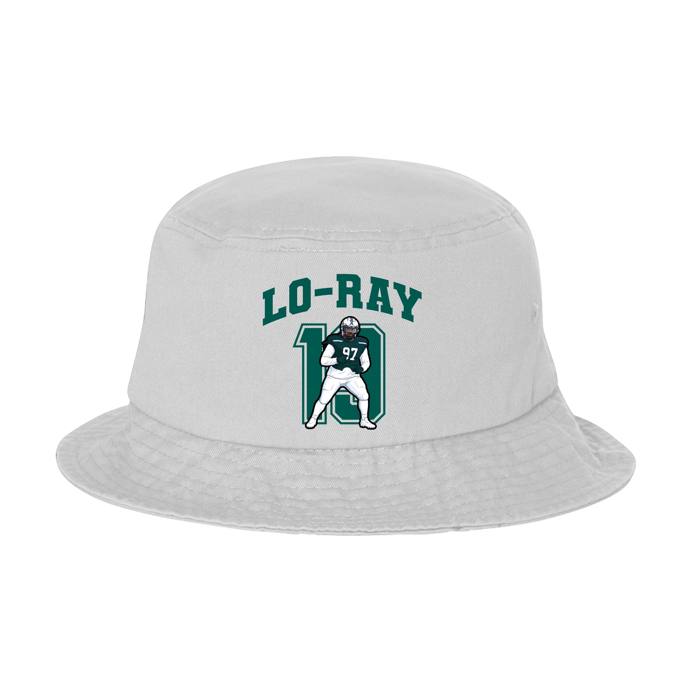 Bucket Cap — Number in White