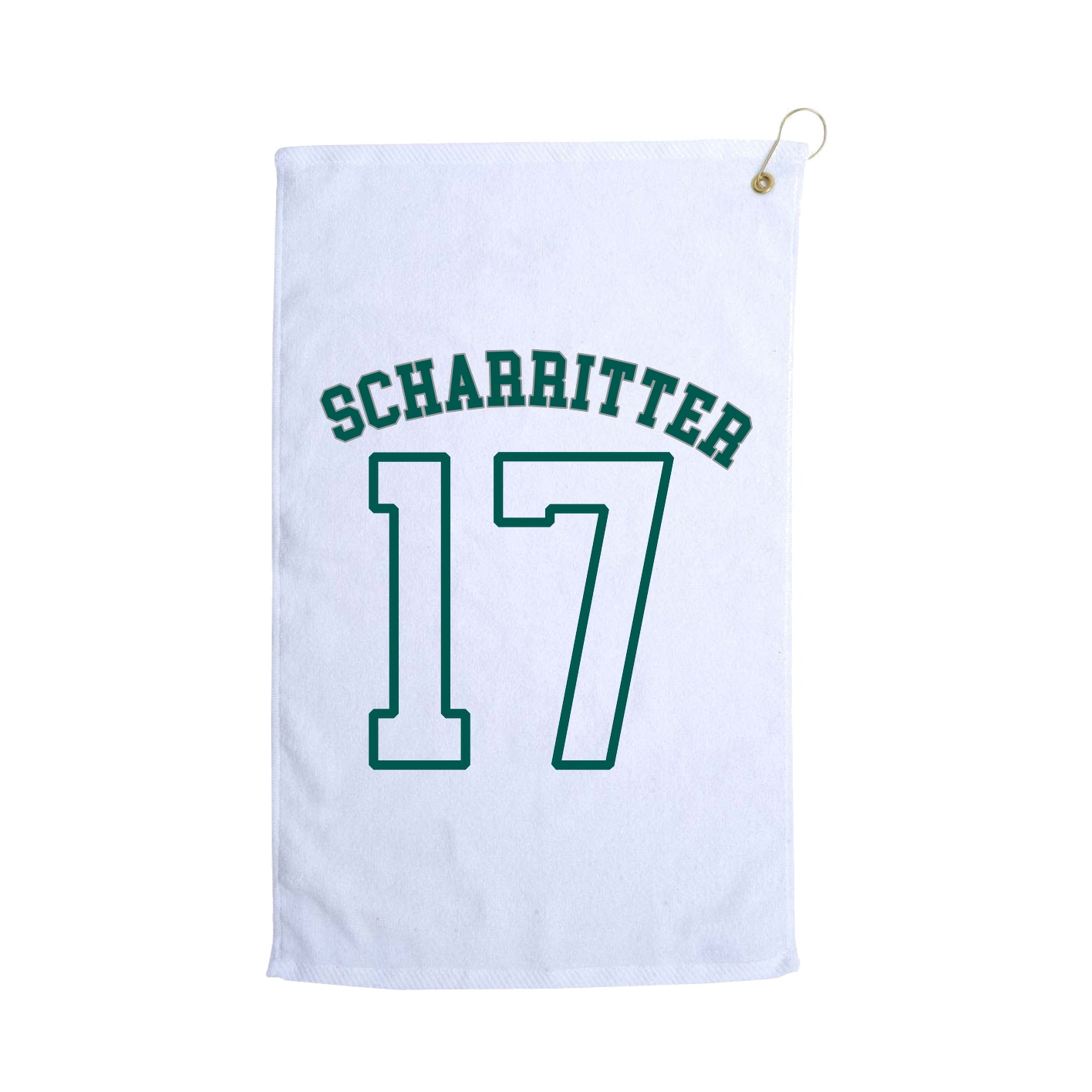 Golf Towel — Shirsey Arch in White