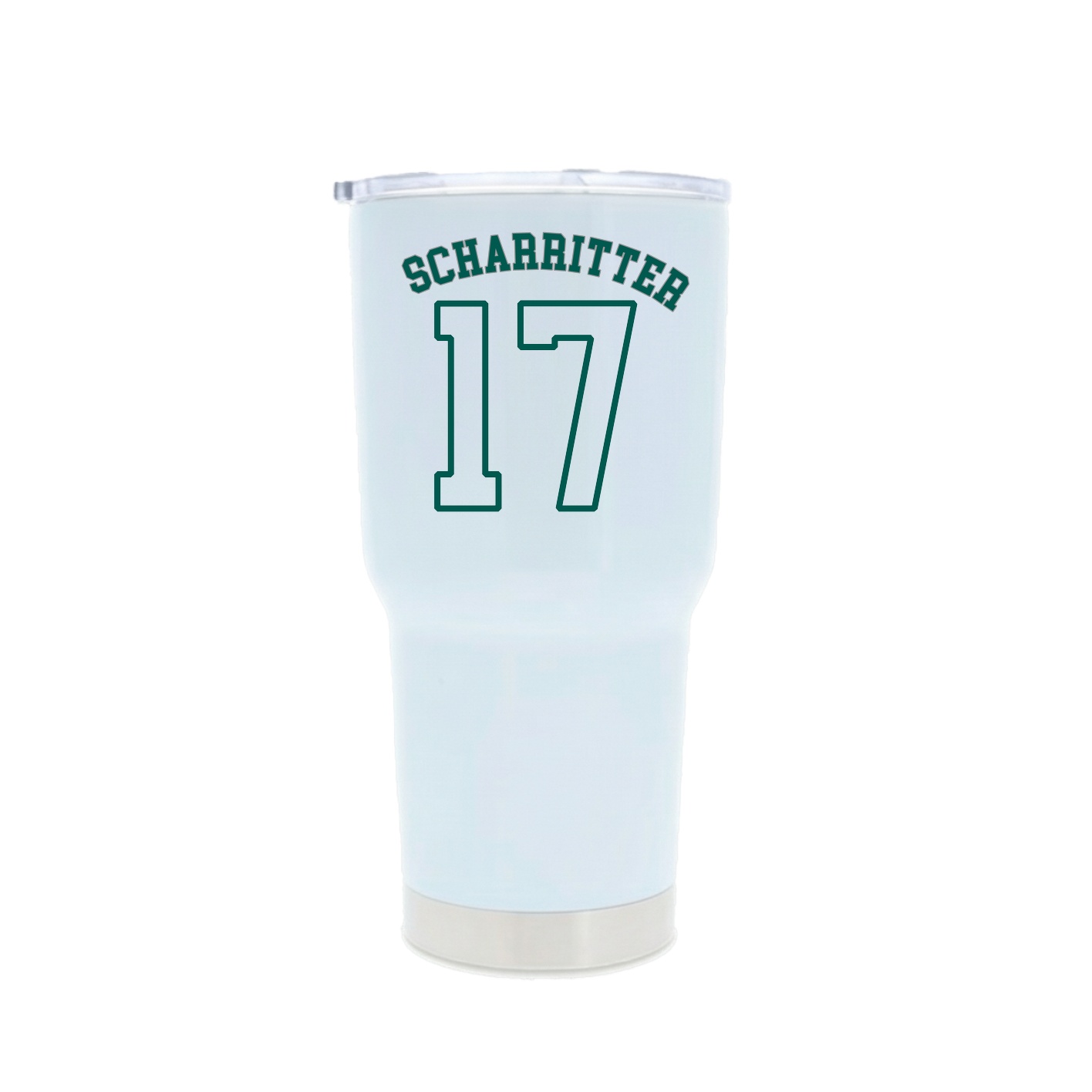 30oz Stainless Steel Tumbler — Shirsey Arch in White