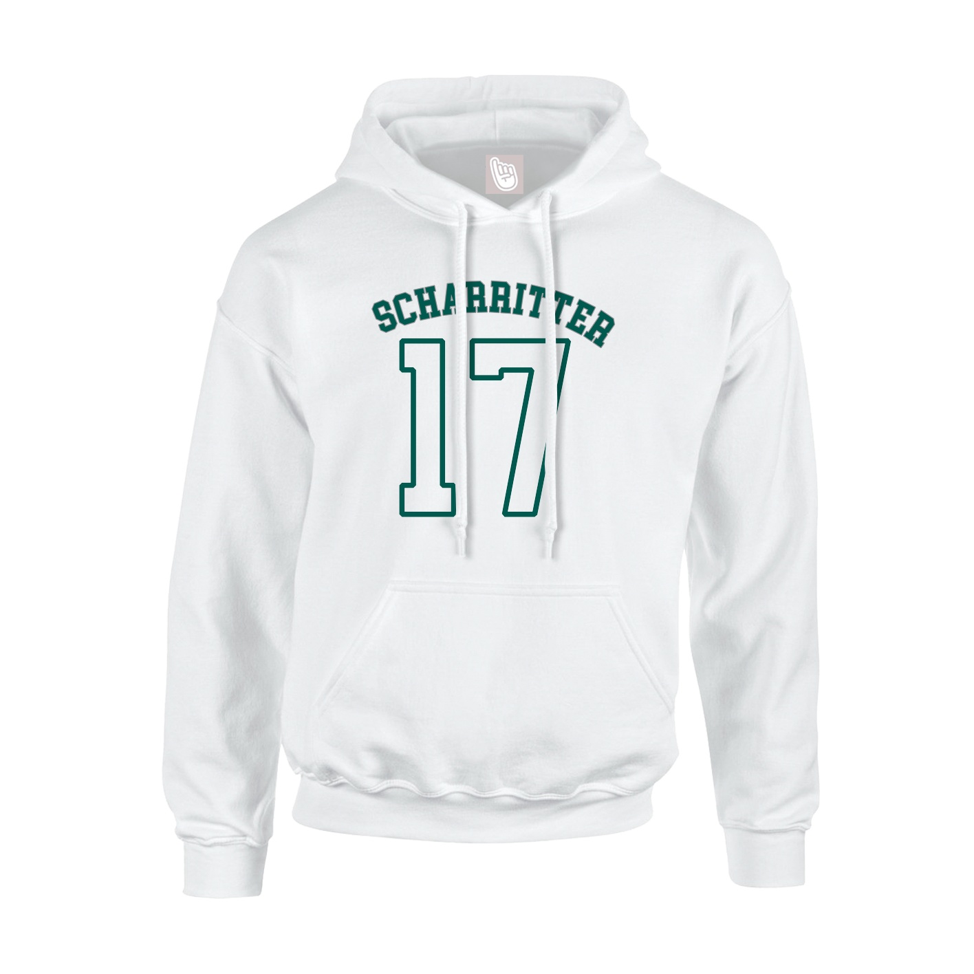 Youth Hoodie — Shirsey Arch in White