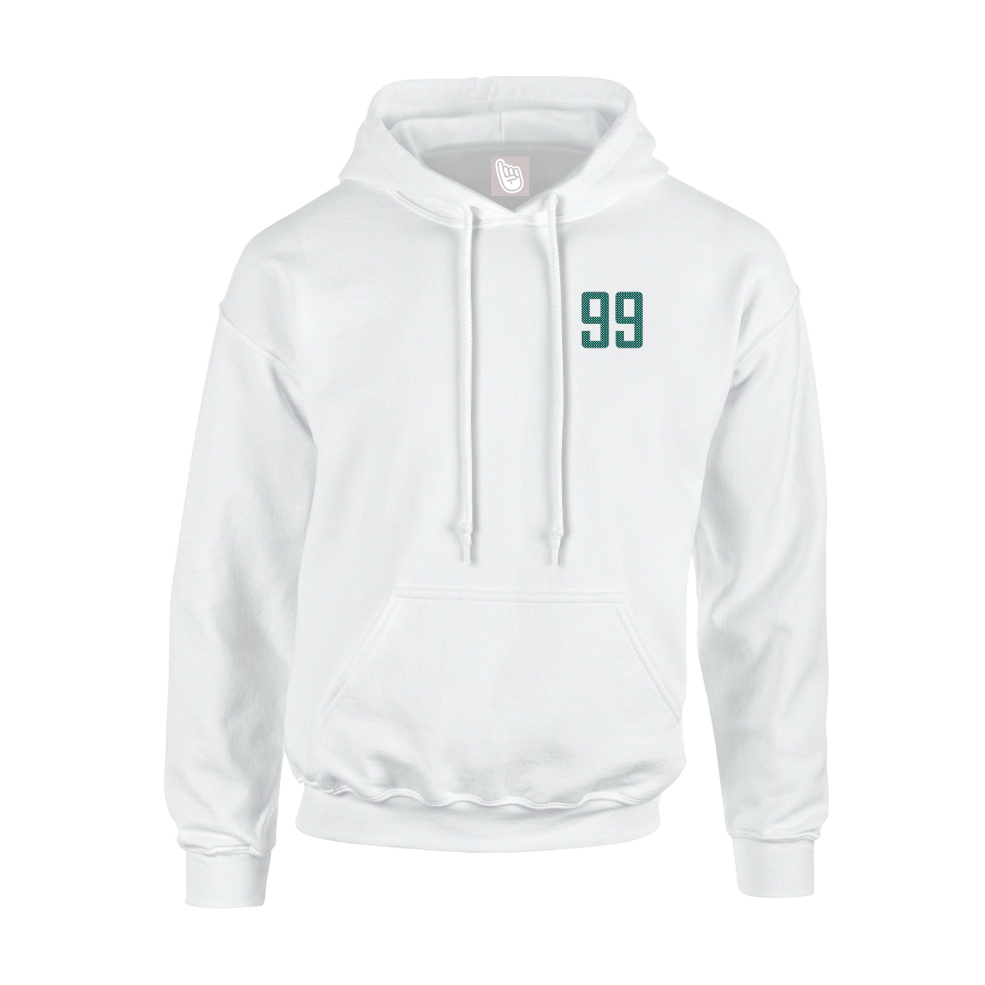 Youth Hoodie — Front Shirsy in White