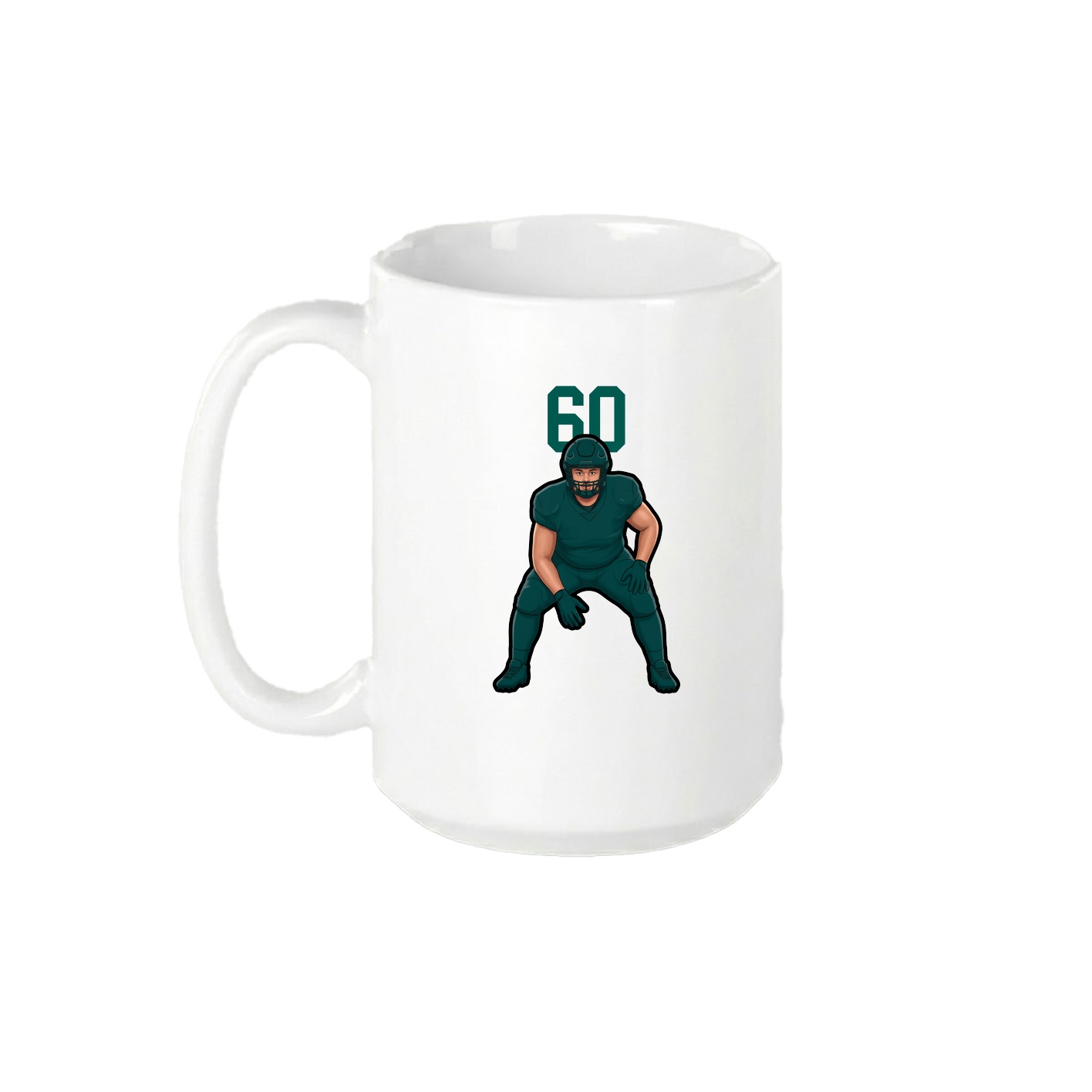15oz Coffee Mug — Number Top in White