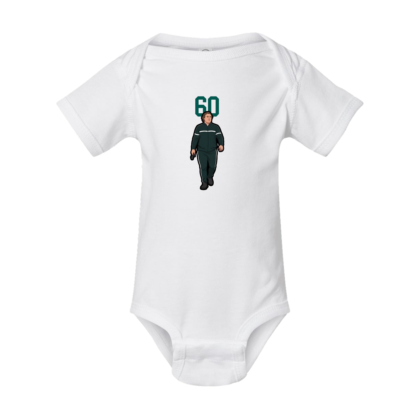 Baby Onesie — Number Top in White