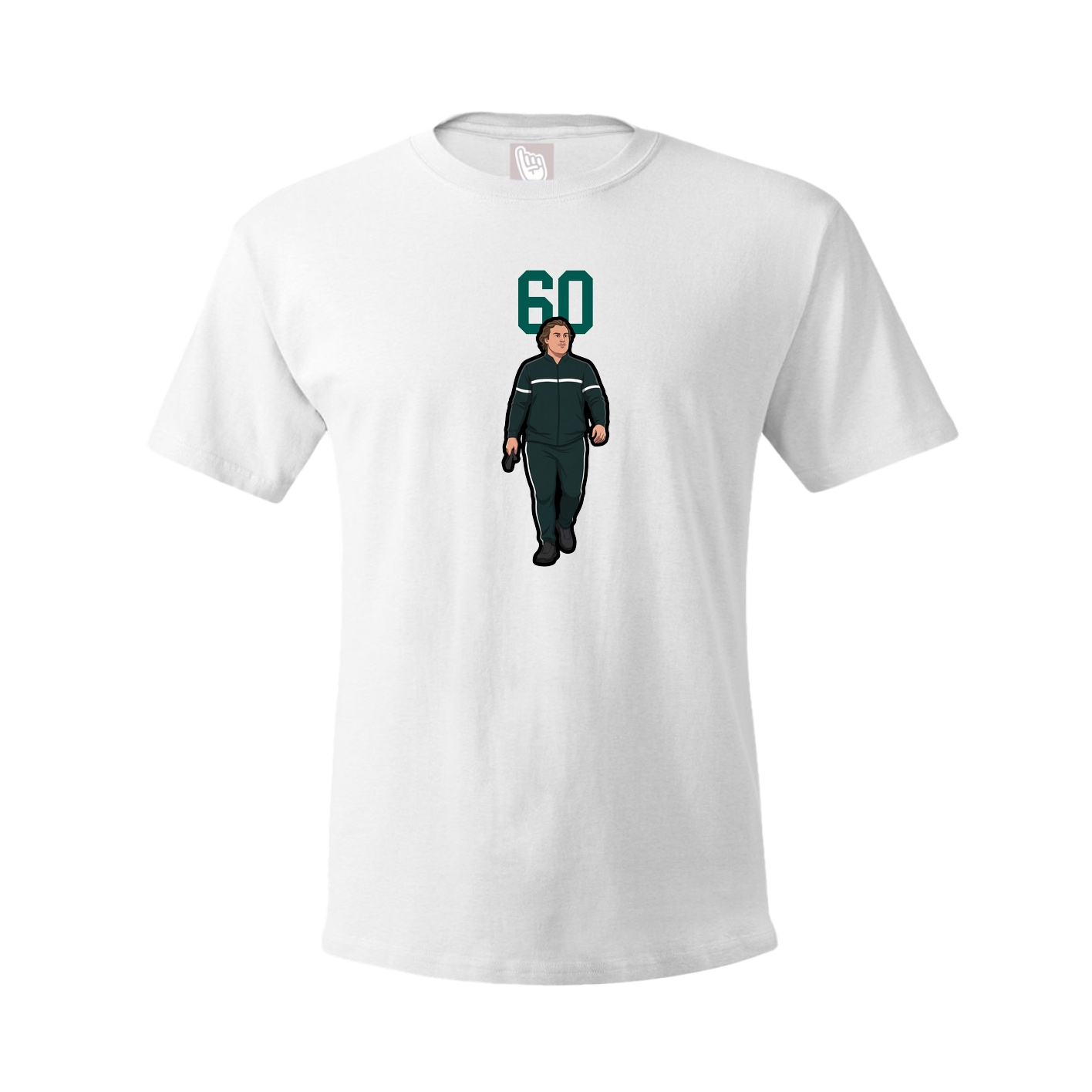 Youth Tee — Number Top in White