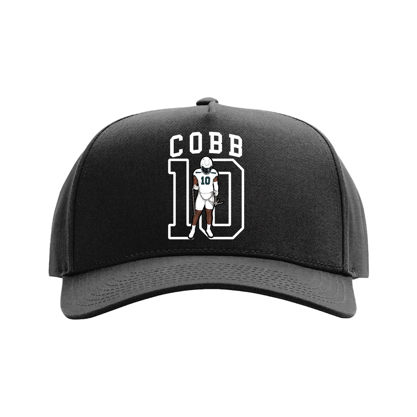 Full Fabric Five-Panel Champ Cap — Shirsey in Black