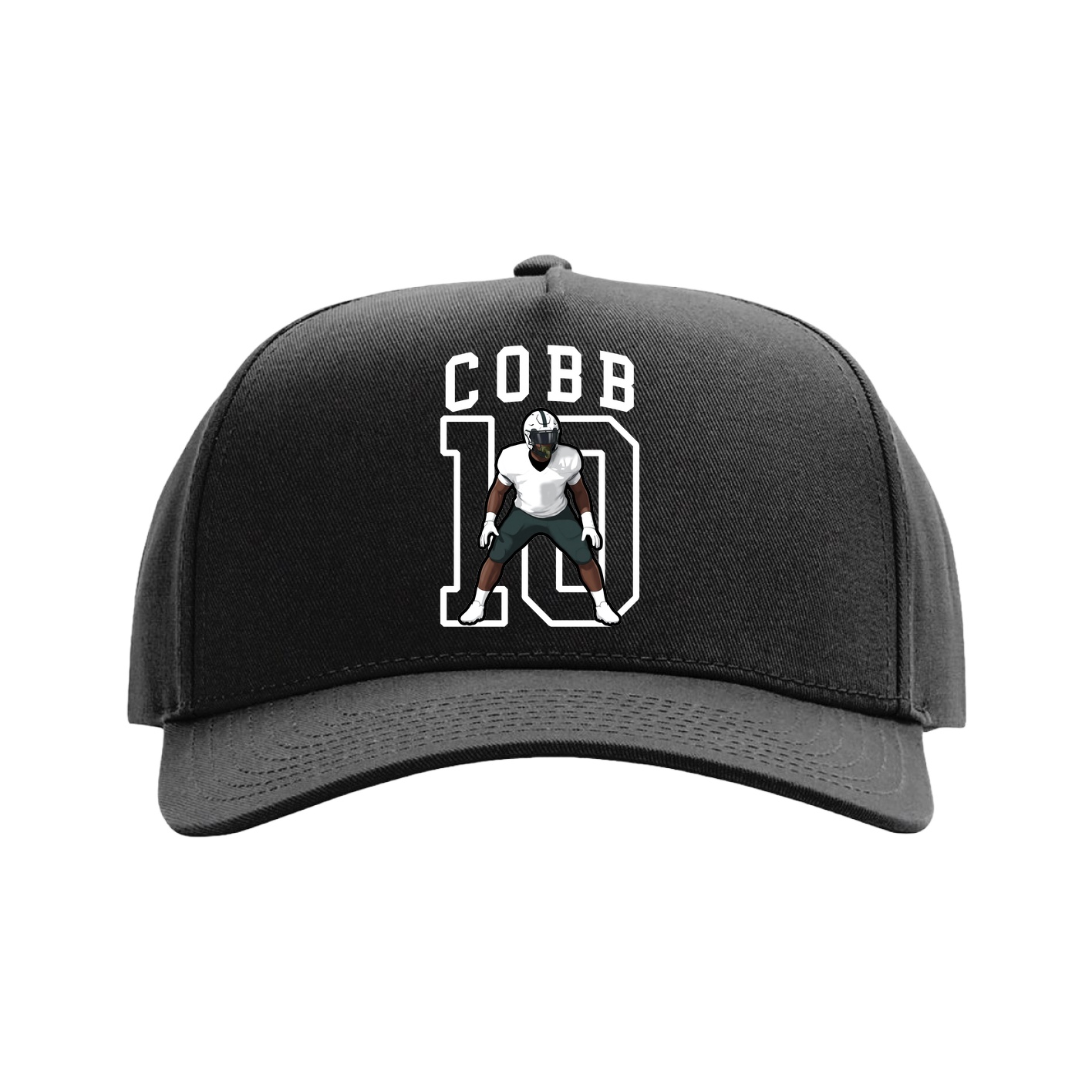 Full Fabric Five-Panel Champ Cap — Shirsey in Black