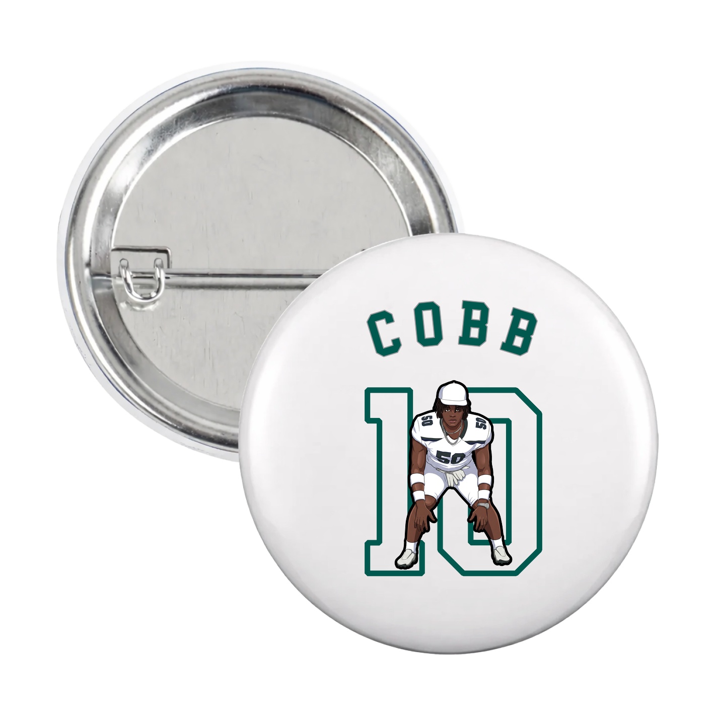 Game Day Button — Shirsey Arch in White