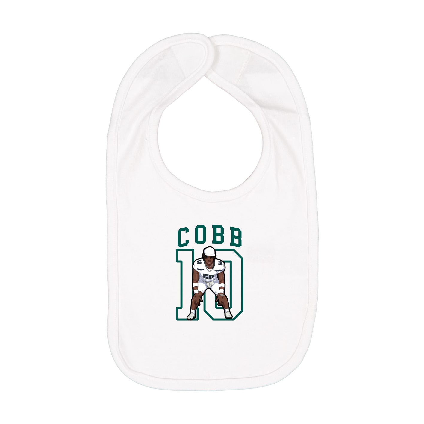 Infant Bib — Shirsey in White
