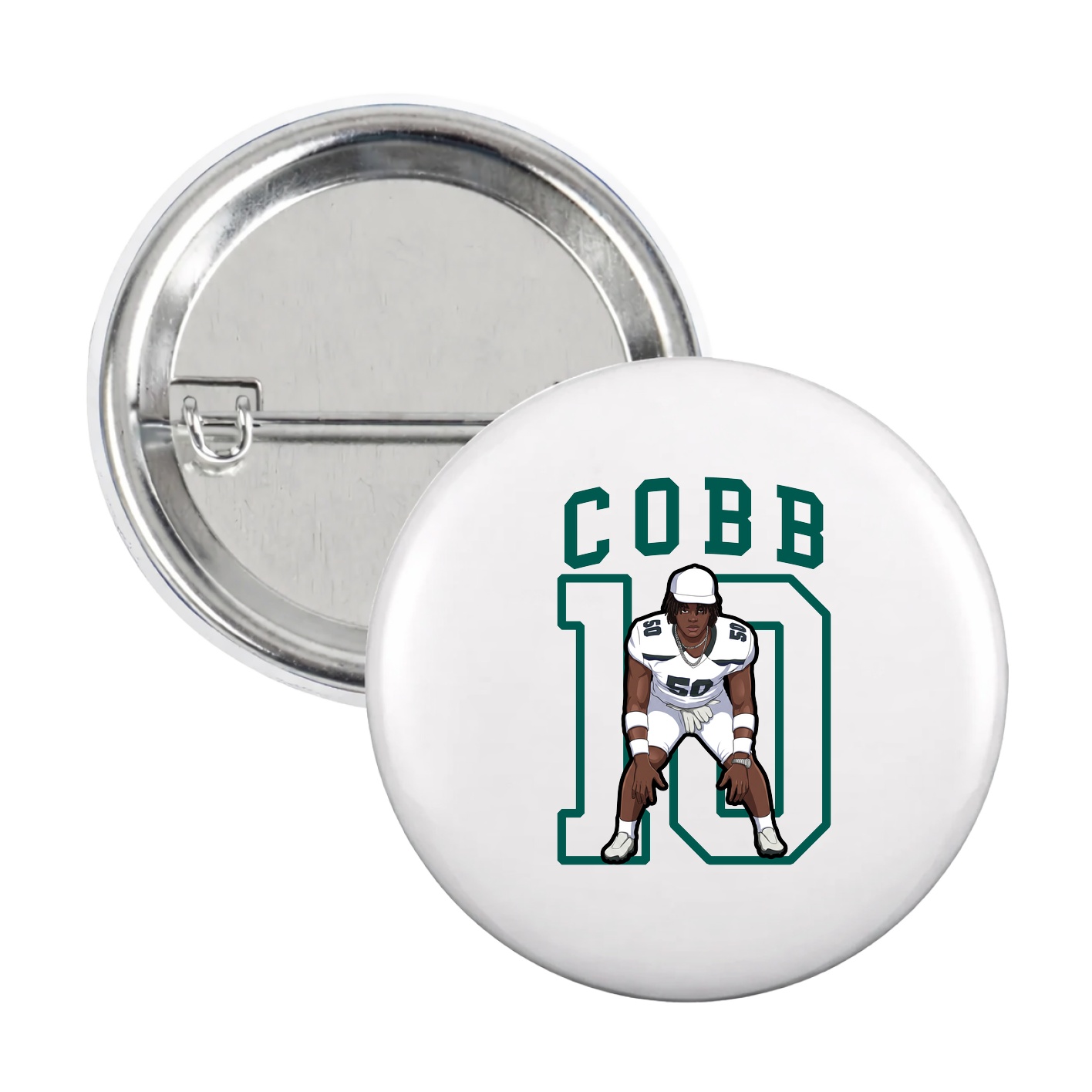 Game Day Button — Shirsey in White