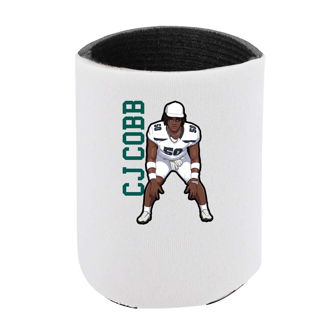 Can Holder — Name Vertical in White