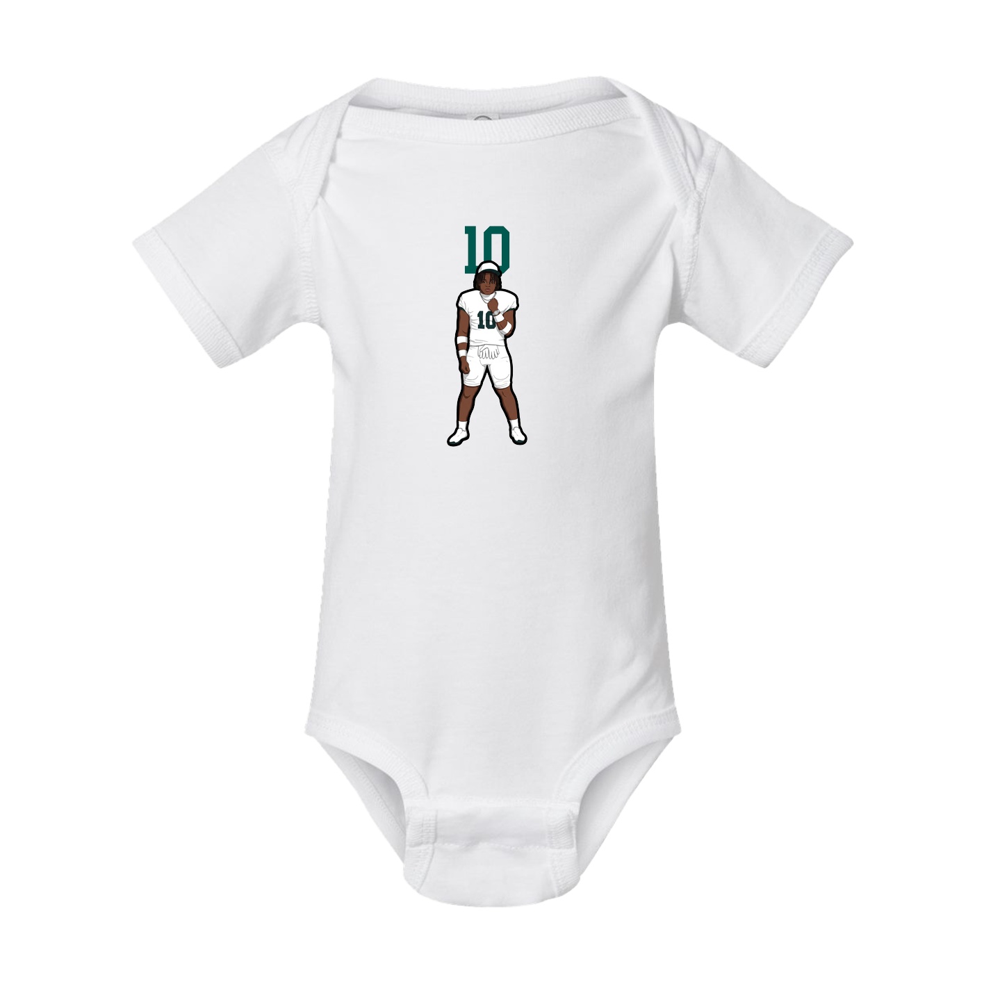 Baby Onesie — Number Top in White