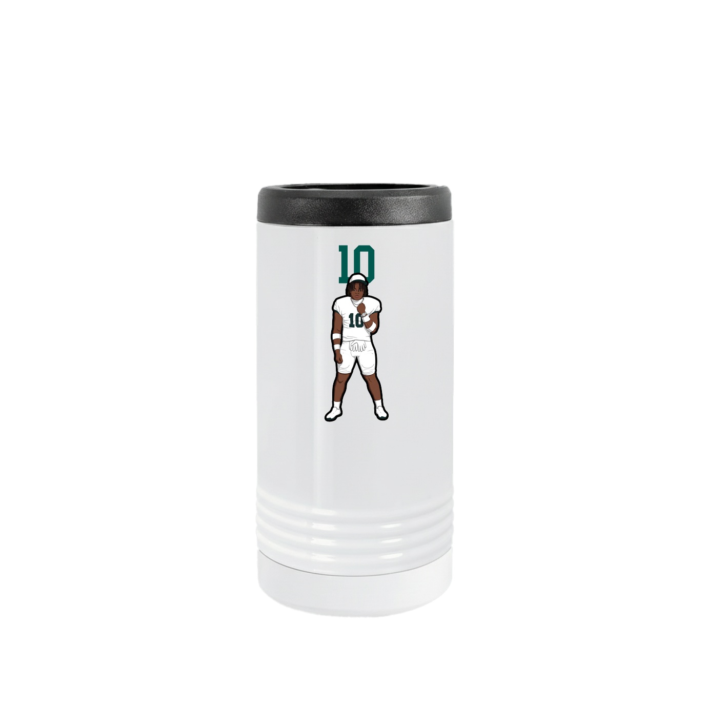 Slim Beverage Holder — Number Top in White