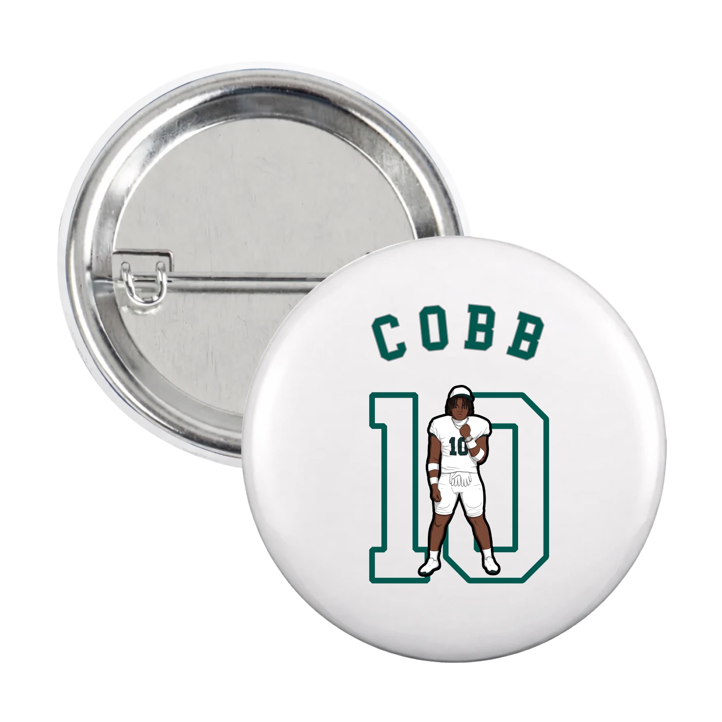 Game Day Button — Shirsey Arch in White