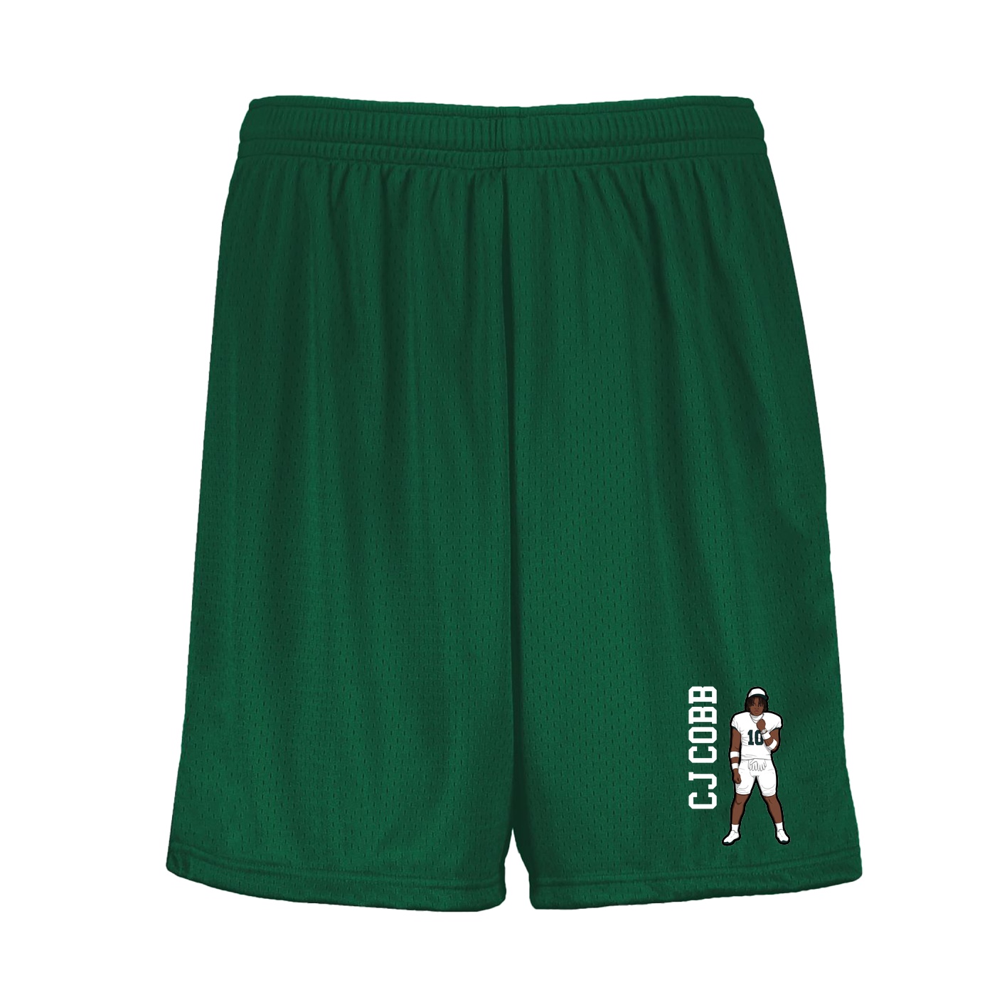 Shorts — Name Vertical in Green