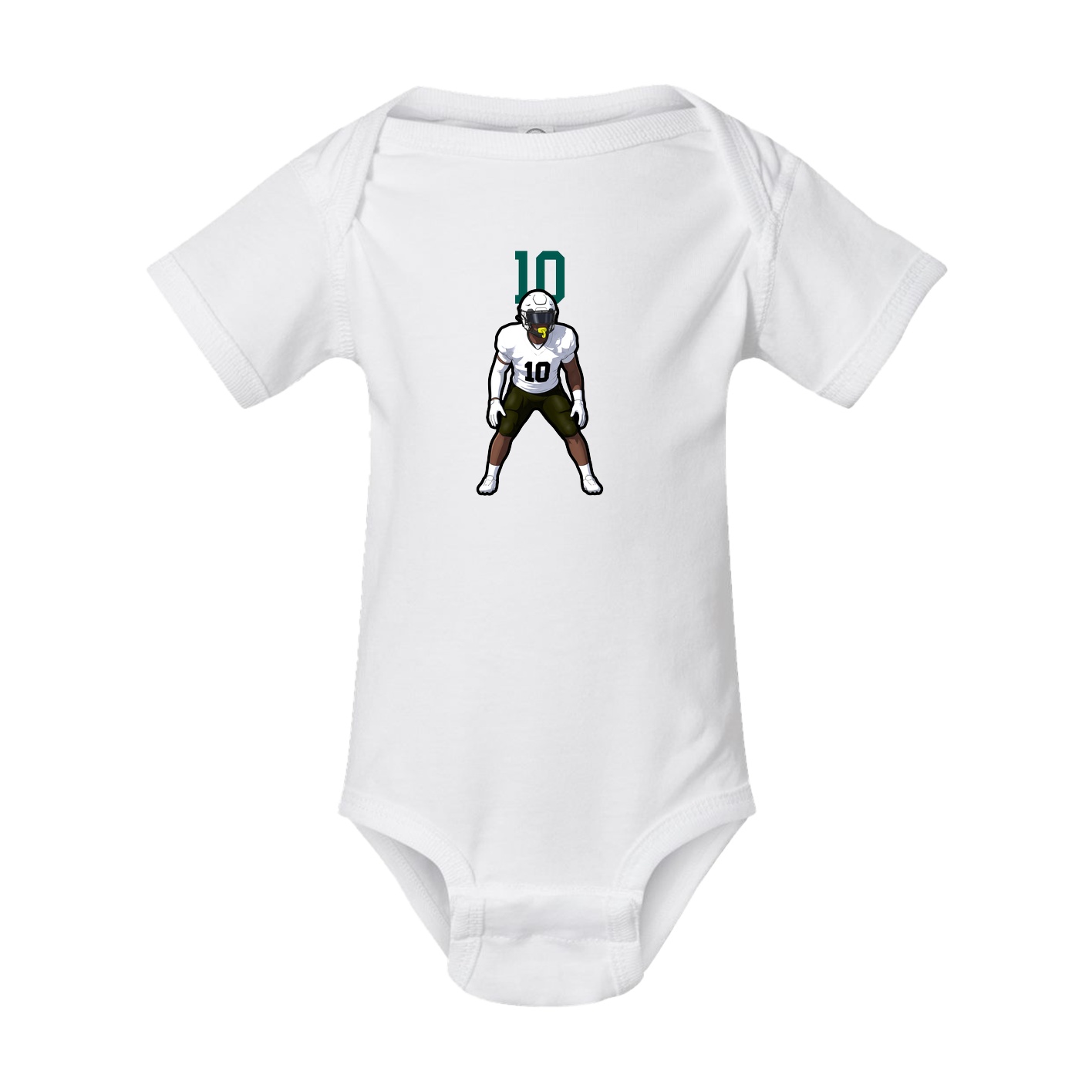 Baby Onesie — Number Top in White