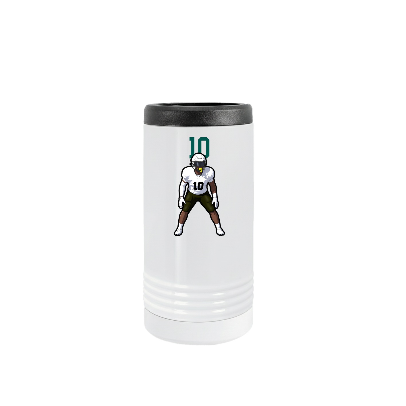 Slim Beverage Holder — Number Top in White