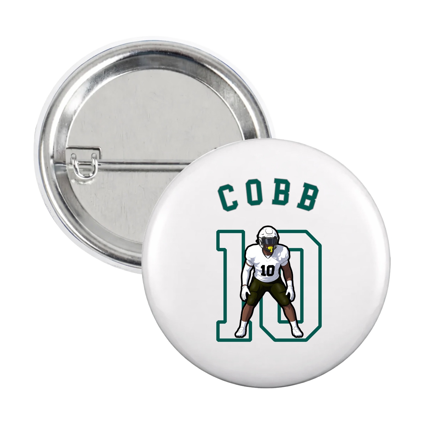 Game Day Button — Shirsey Arch in White