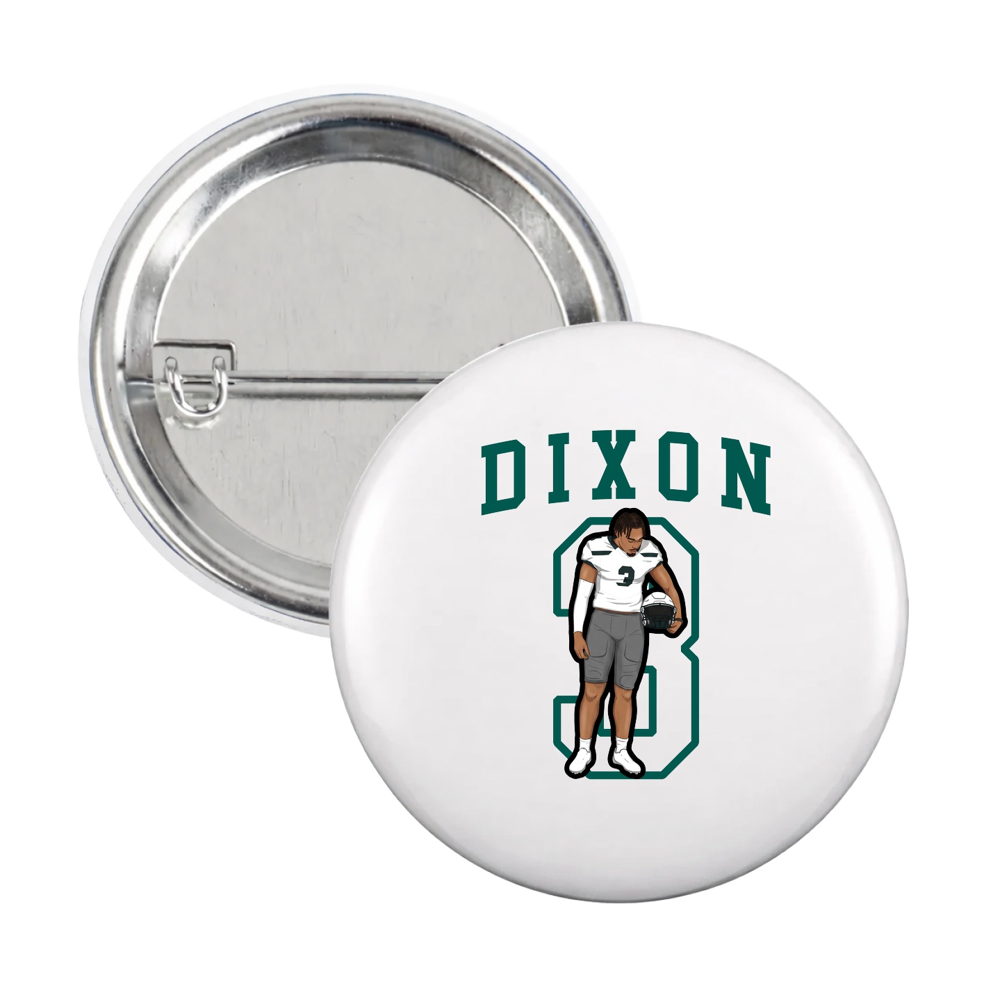 Game Day Button — Shirsey in White