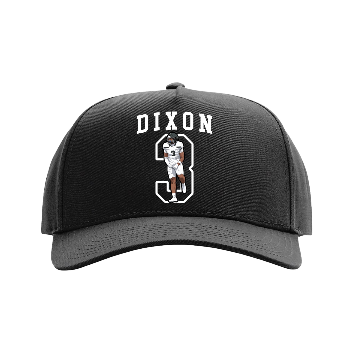 Full Fabric Five-Panel Champ Cap — Shirsey in Black