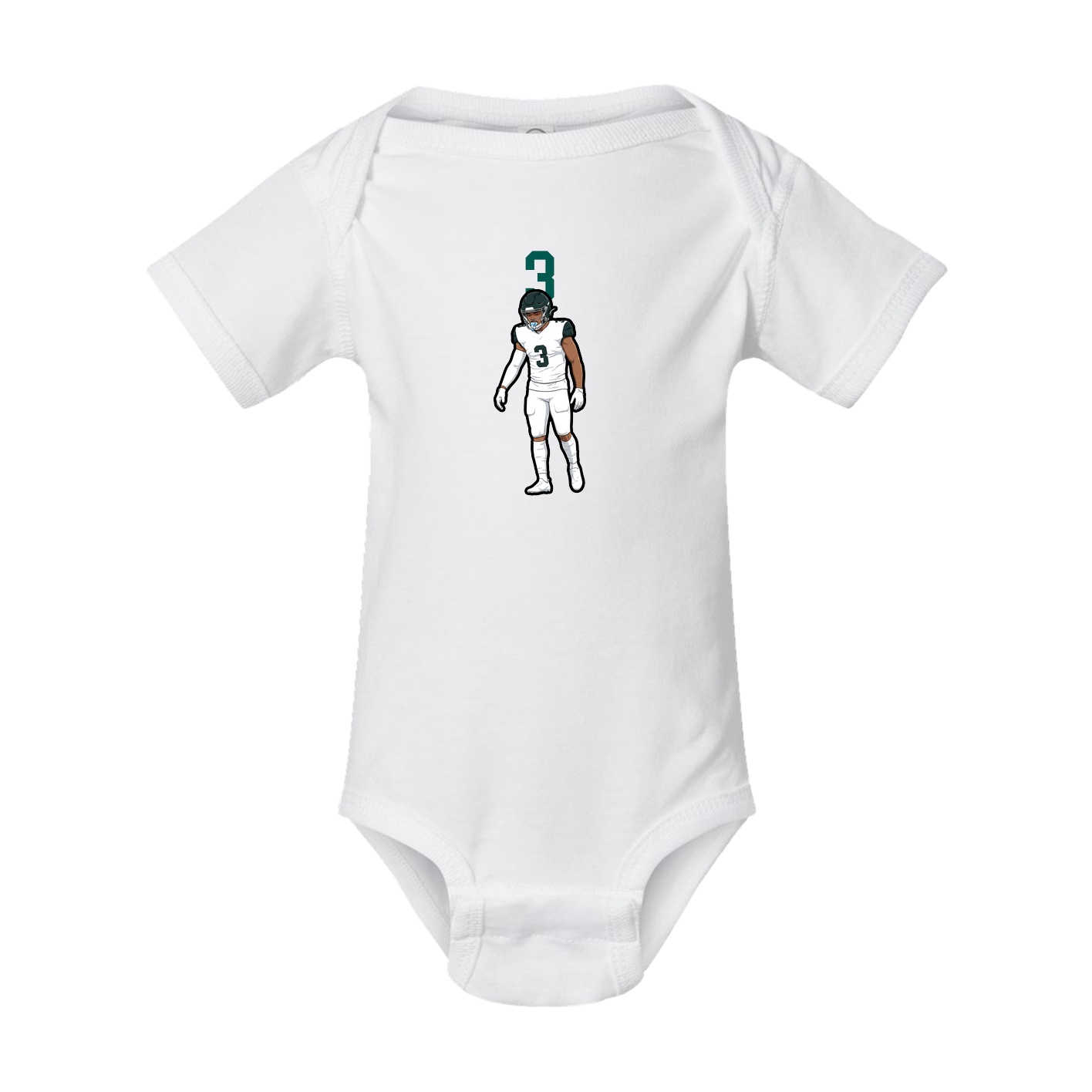 Baby Onesie — Number Top in White