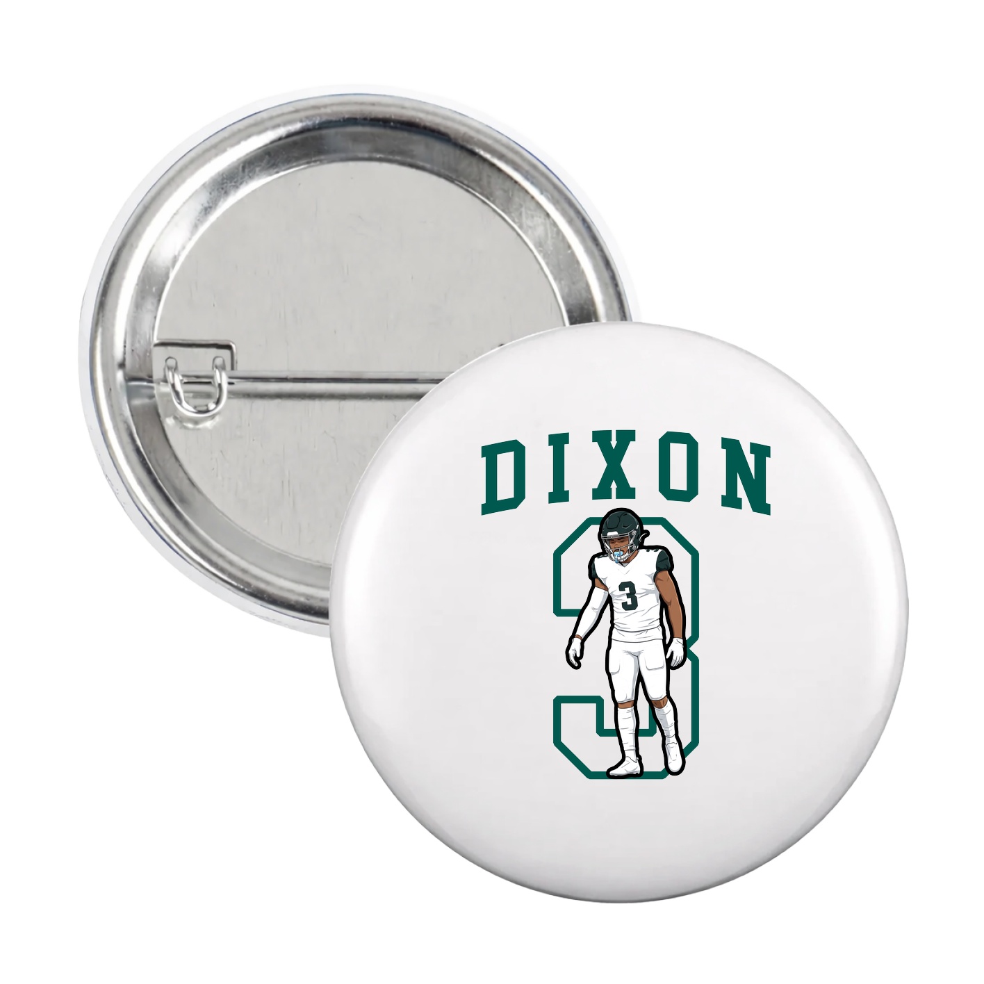 Game Day Button — Shirsey in White