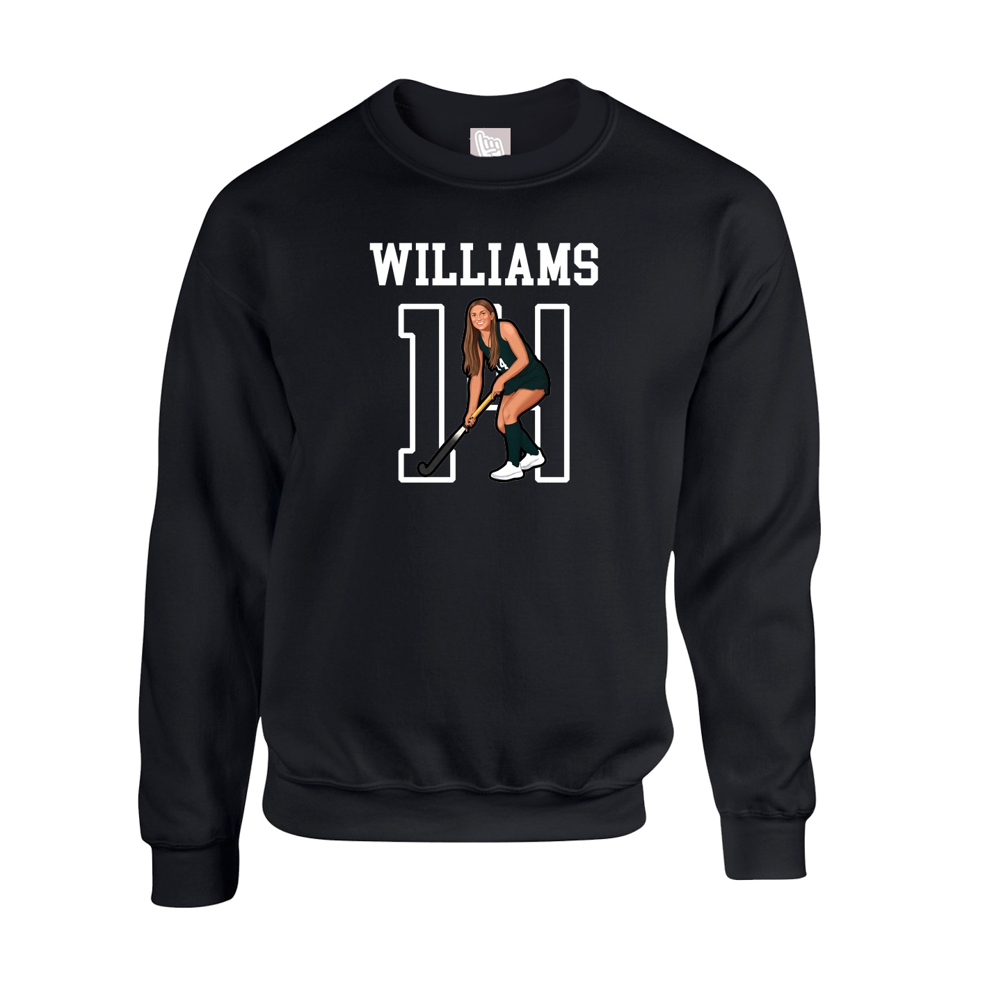 Fleece Crew — Shirsey in Black