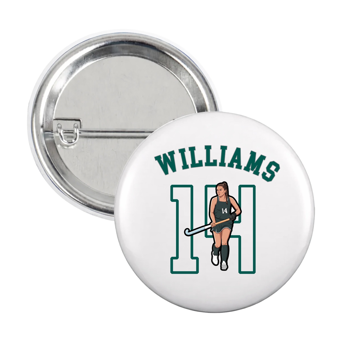 Game Day Button — Shirsey Arch in White