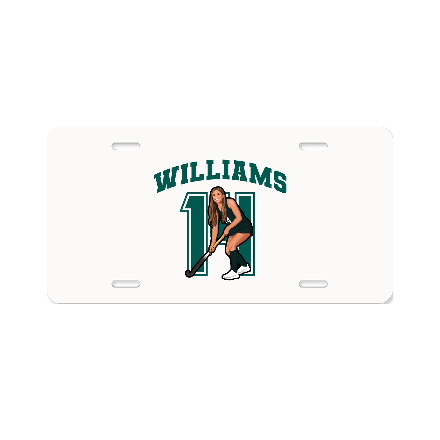 License Plate — Number in Classic
