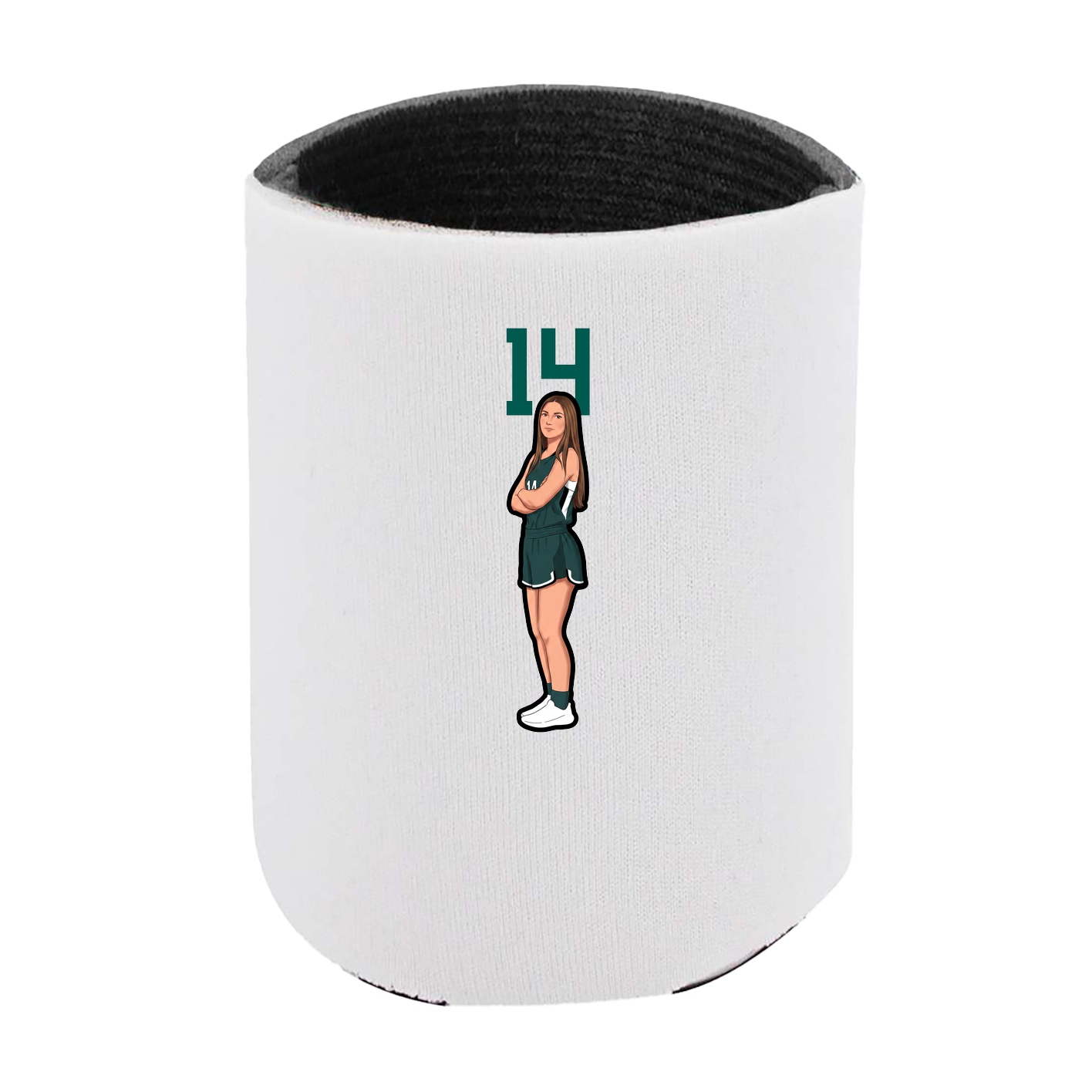 Can Holder — Number Top in White