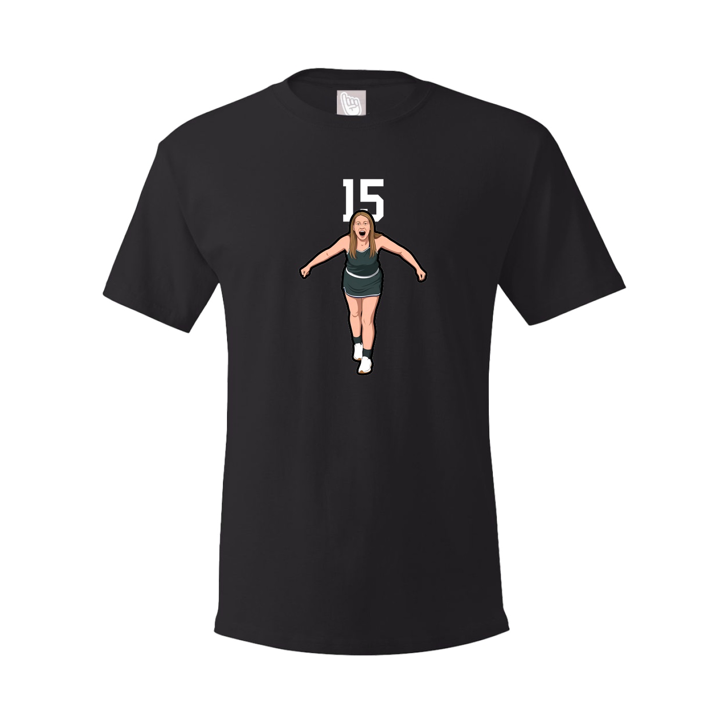 Youth Tee — Number Top in Black