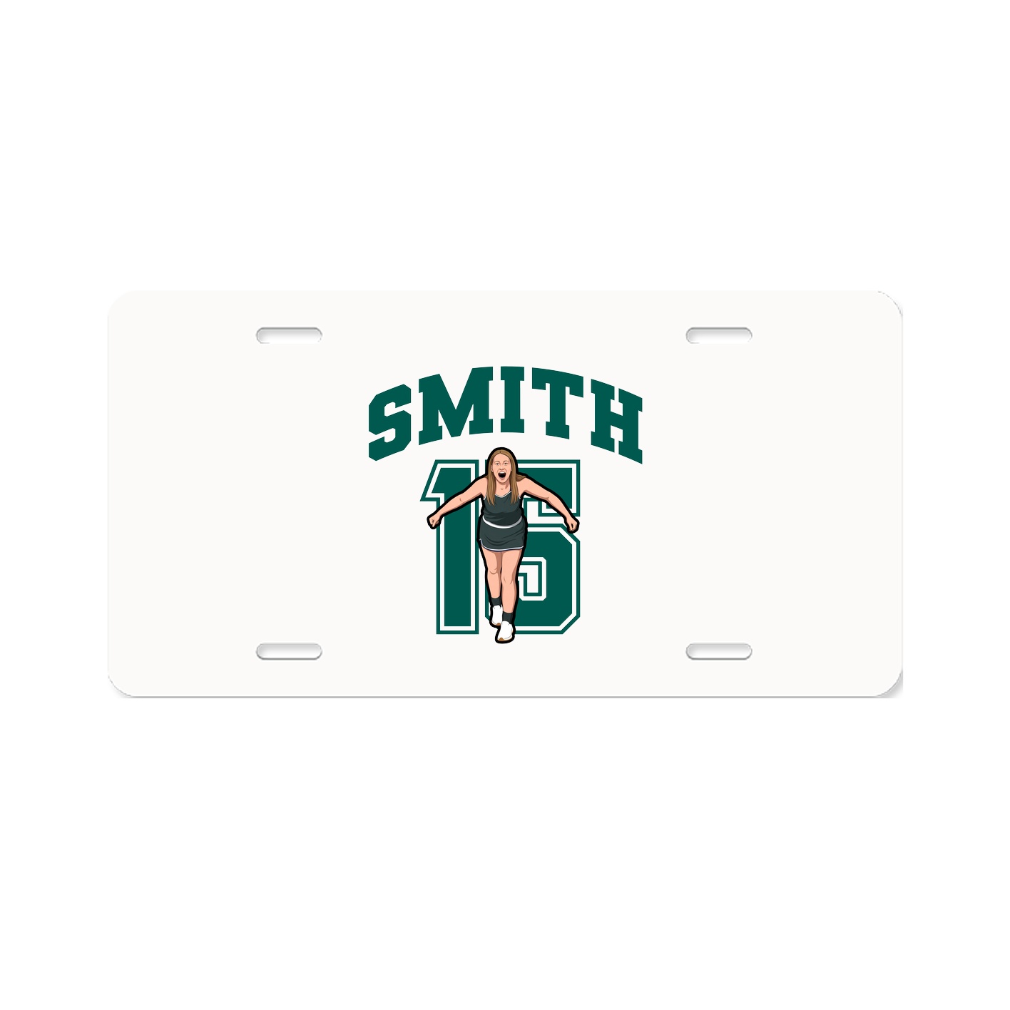 License Plate — Number in Classic