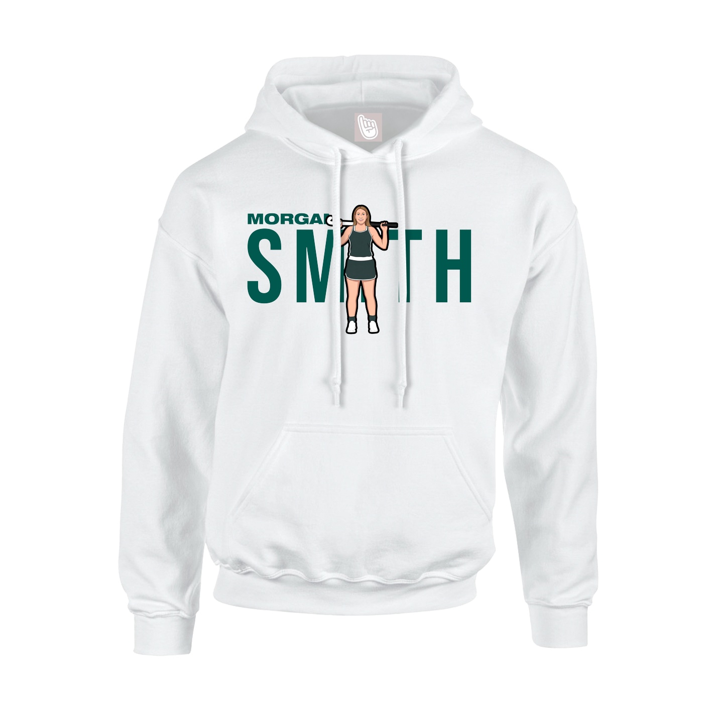 Hoodie — Player Name in White