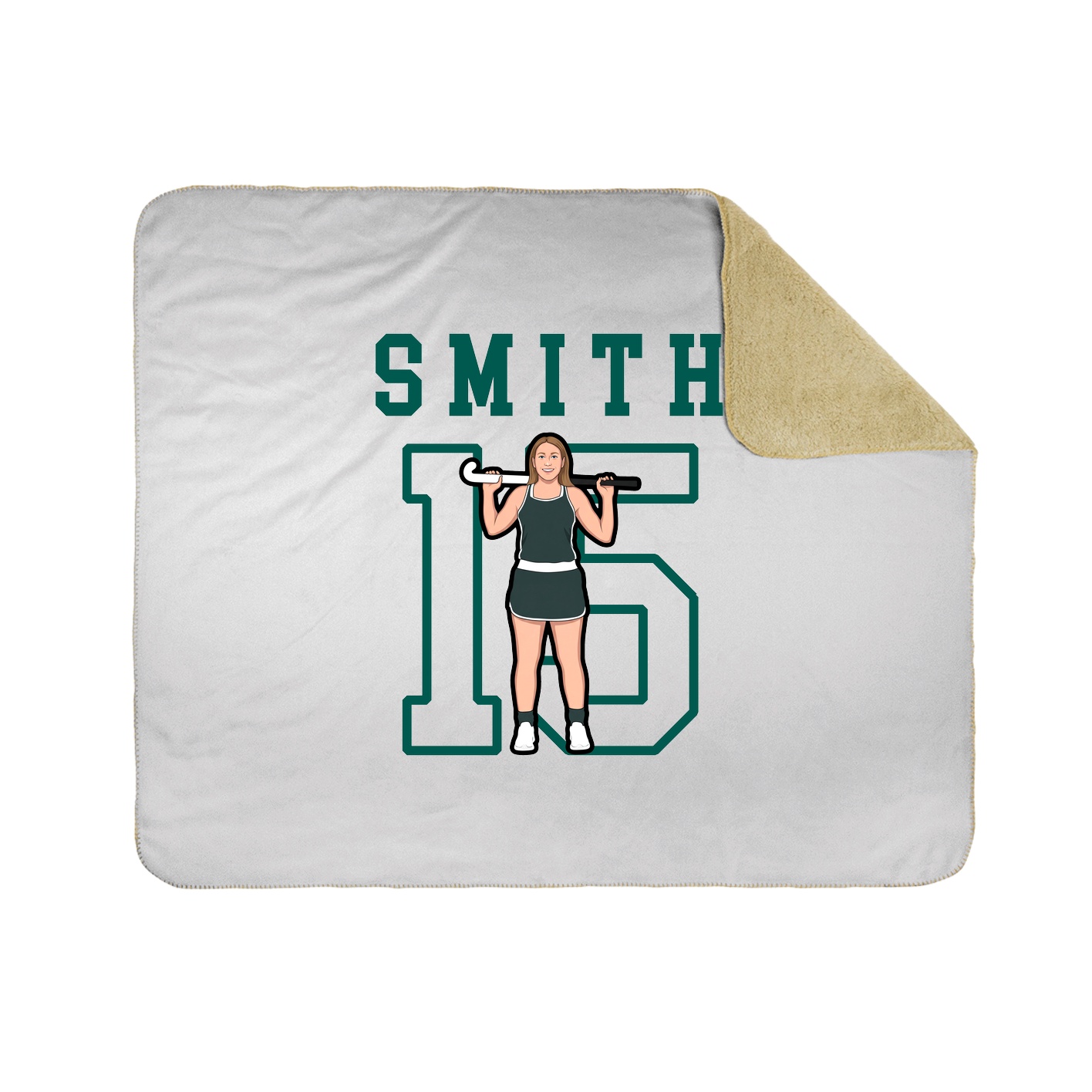 Throw Blanket — Shirsey in White