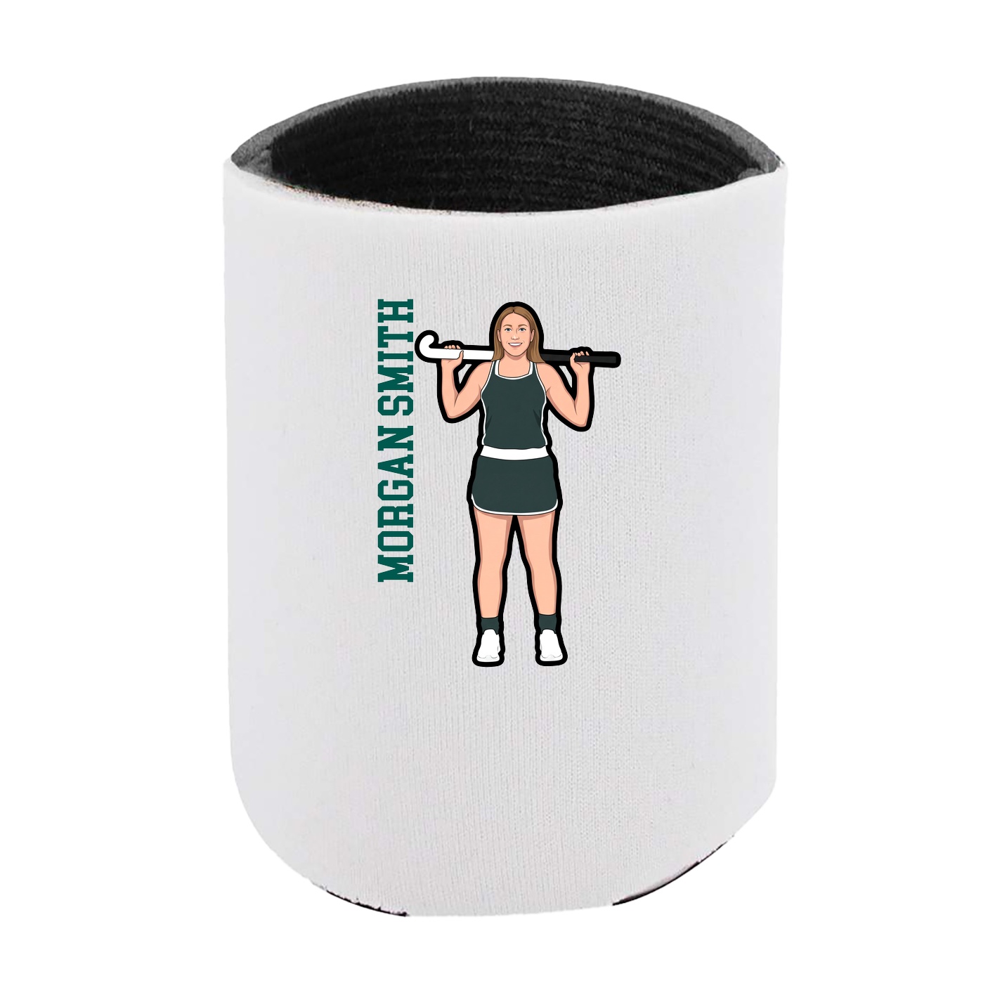 Can Holder — Name Vertical in White
