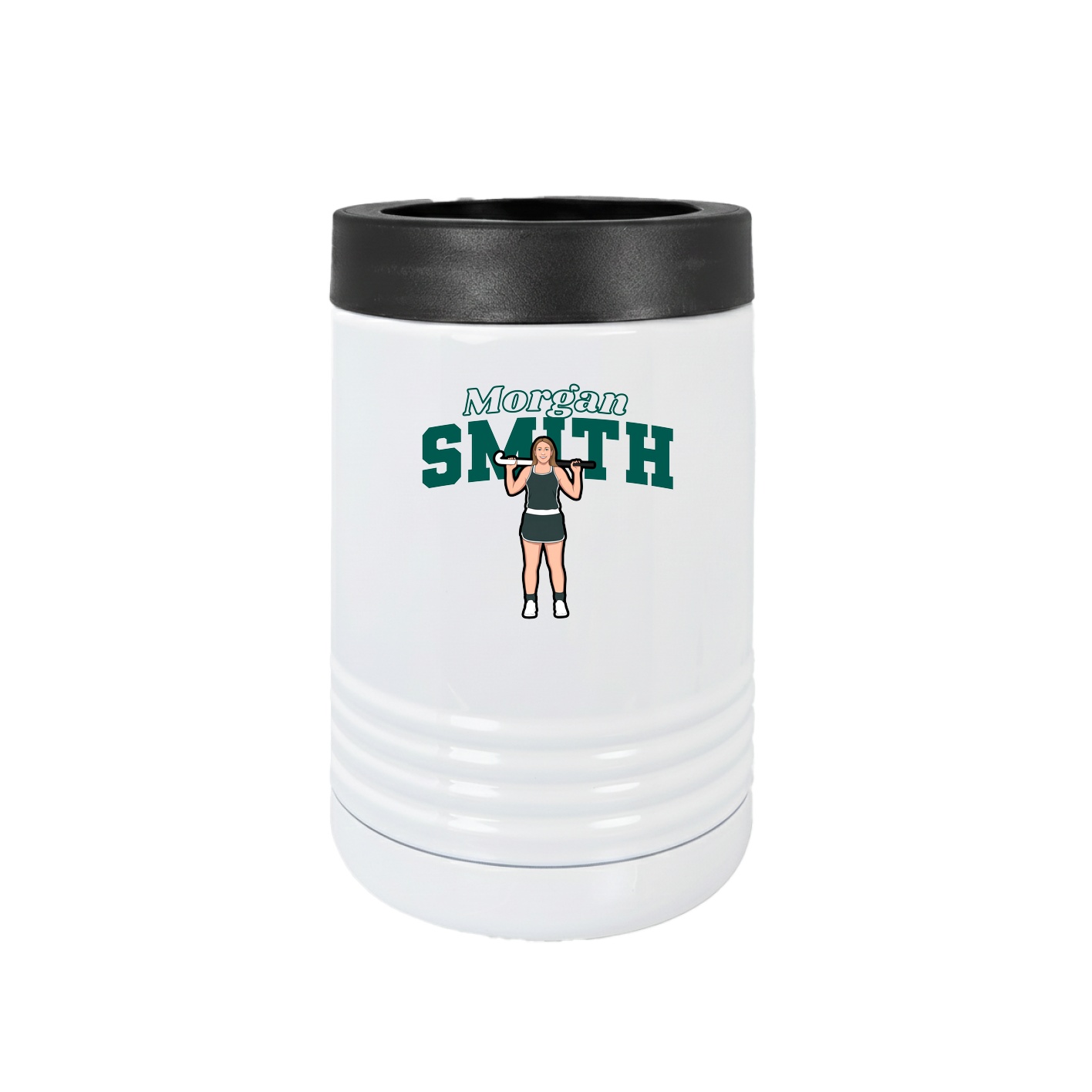 Beverage Holder — Name Arch in White