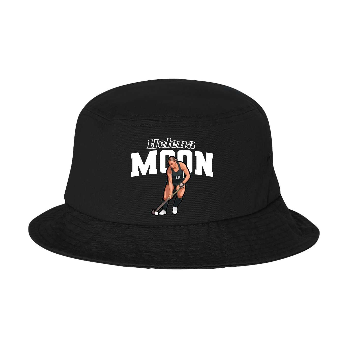 Bucket Cap — Name Arch in Black