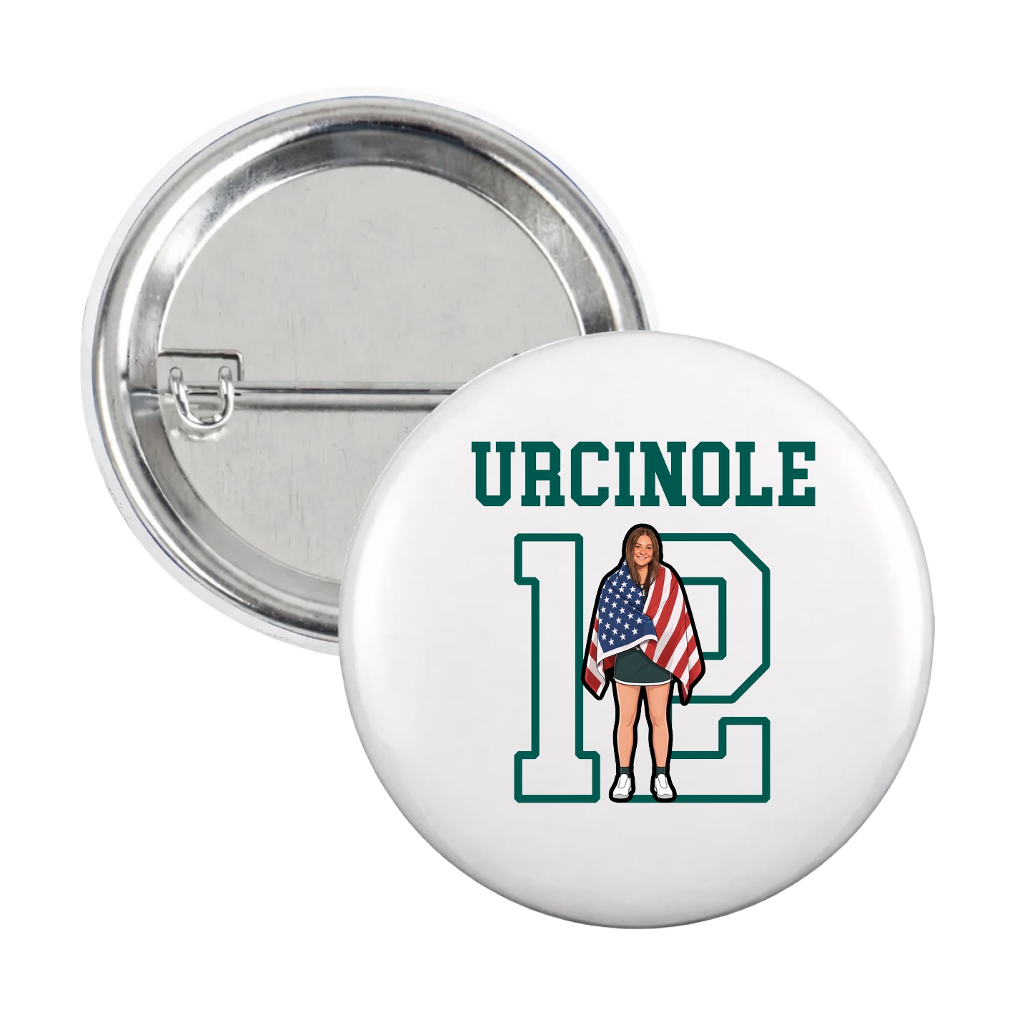 Game Day Button — Shirsey in White