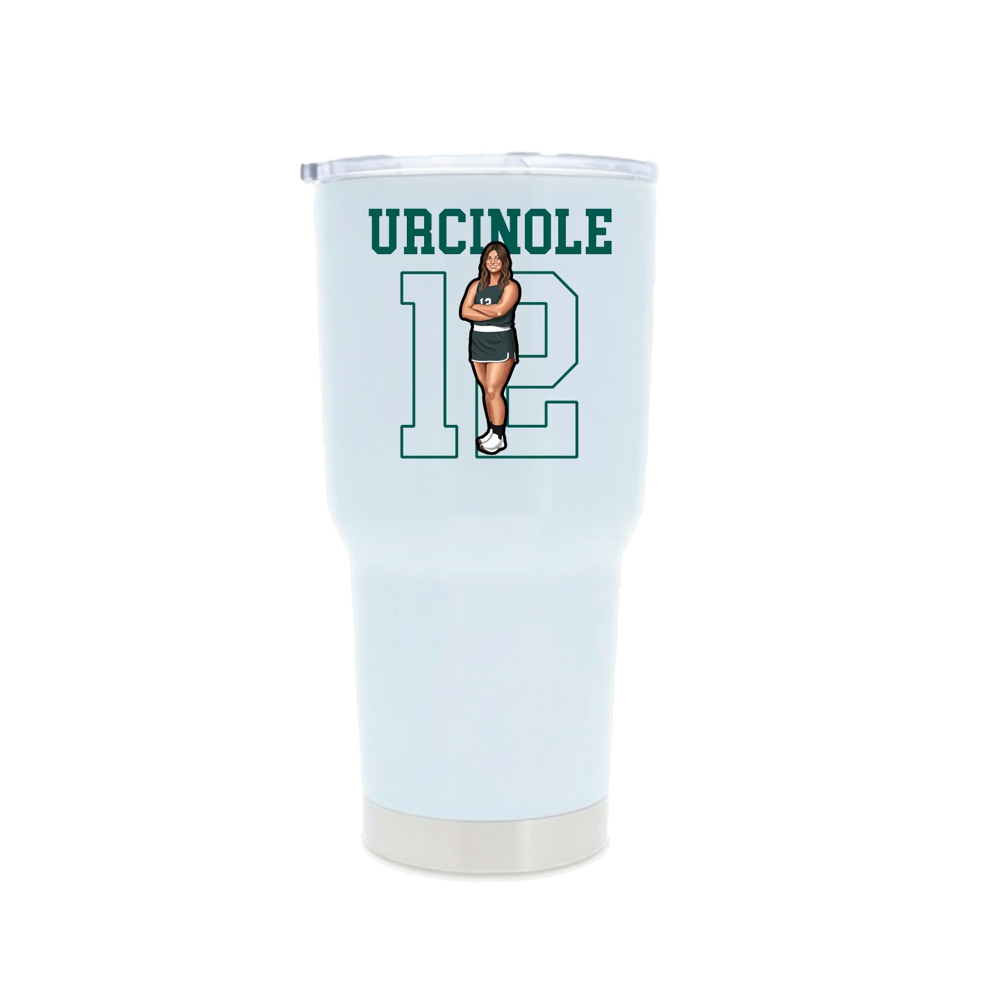 30oz Stainless Steel Tumbler — Shirsey in White