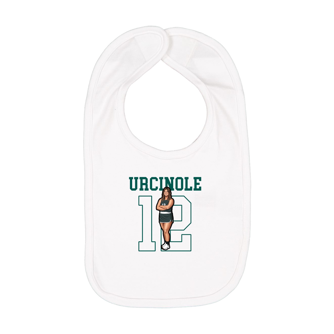 Infant Bib — Shirsey in White