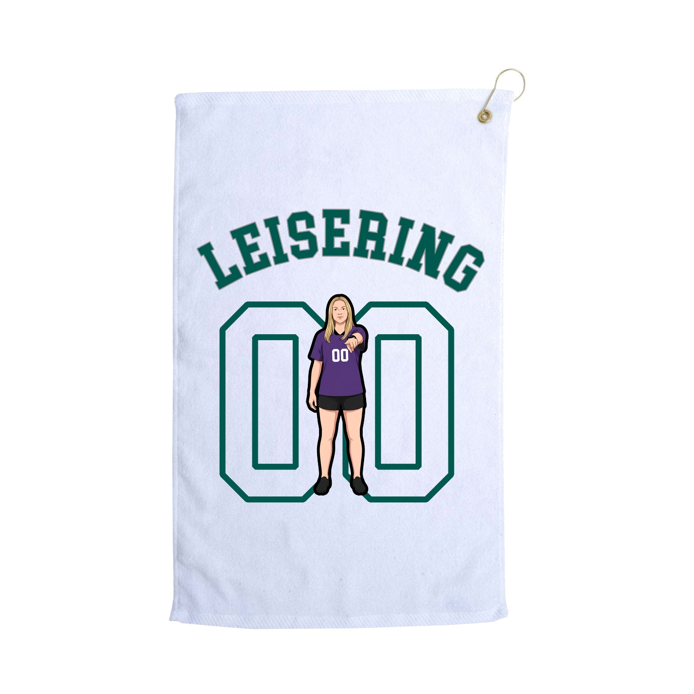 Golf Towel — Shirsey Arch in White